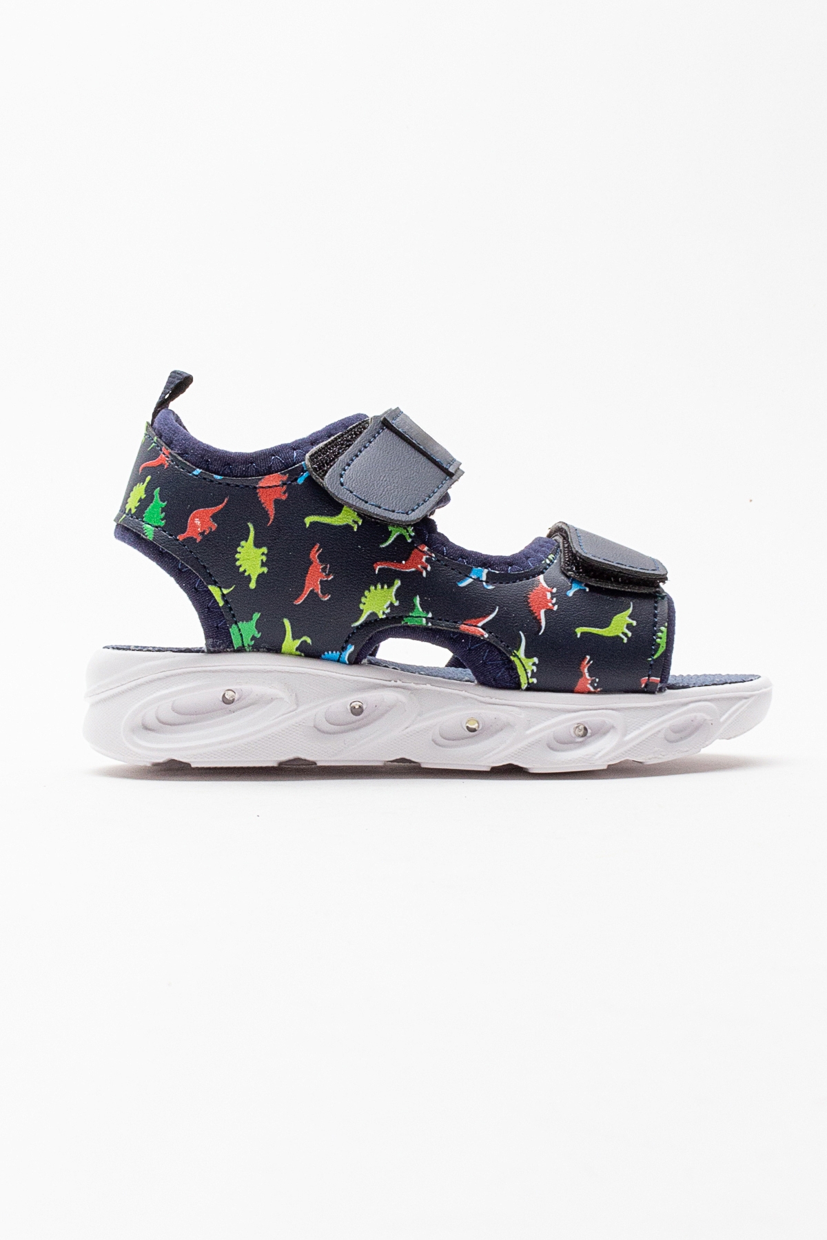 Erkek Çocuk Lacivert Işıklı Anatomik Hafif Spor Sandalet - Görsel 6