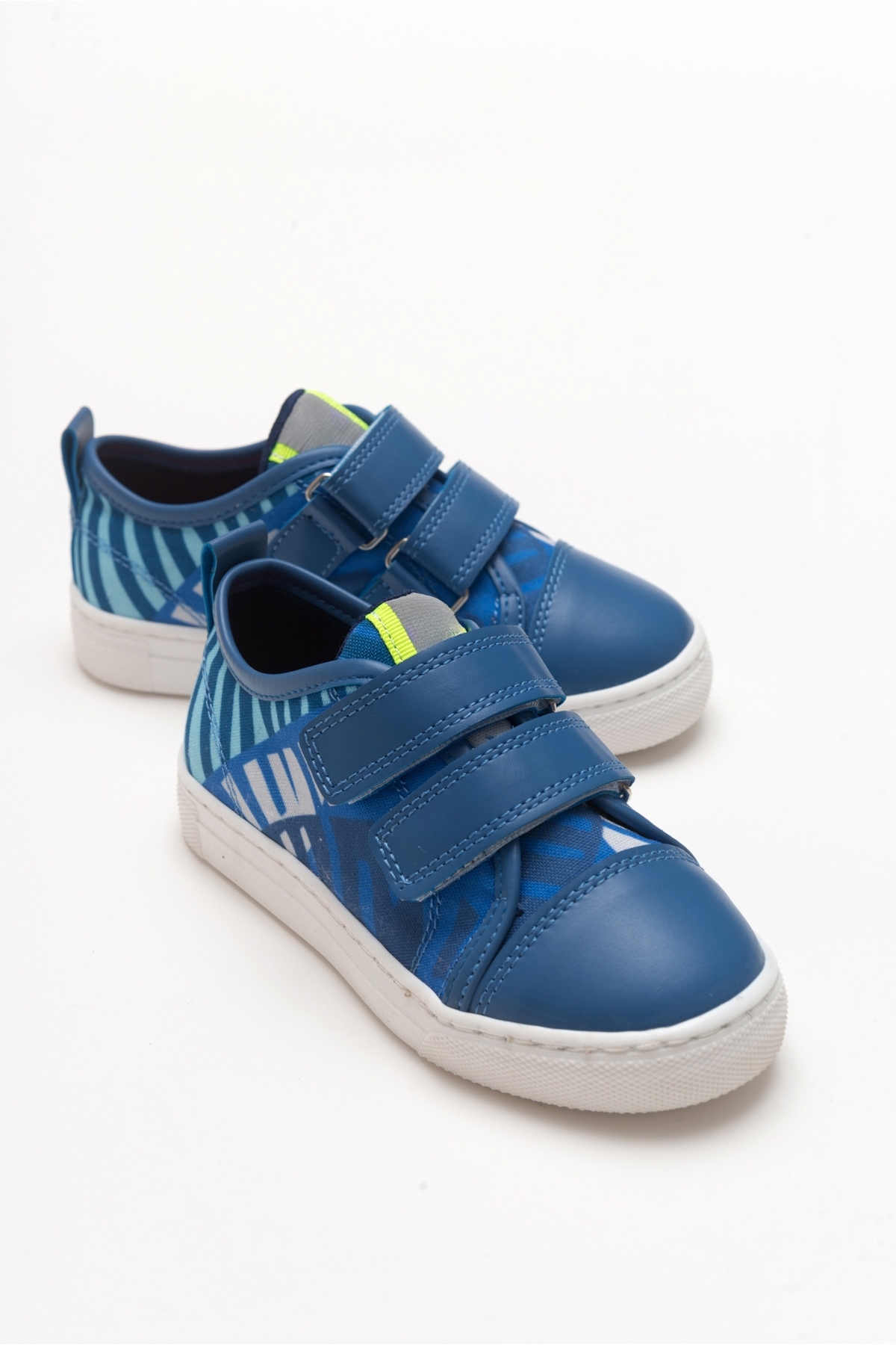 Erkek Çocuk Mavi Sneaker Ayakkabı - Görsel 2