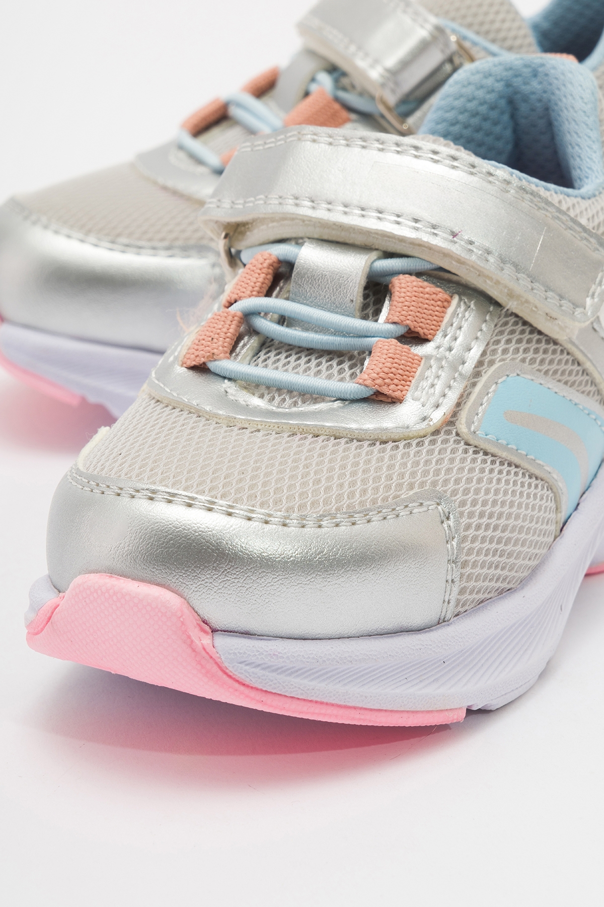 Kız Çocuk Gümüş Günlük Spor Ayakkabı - Görsel 3