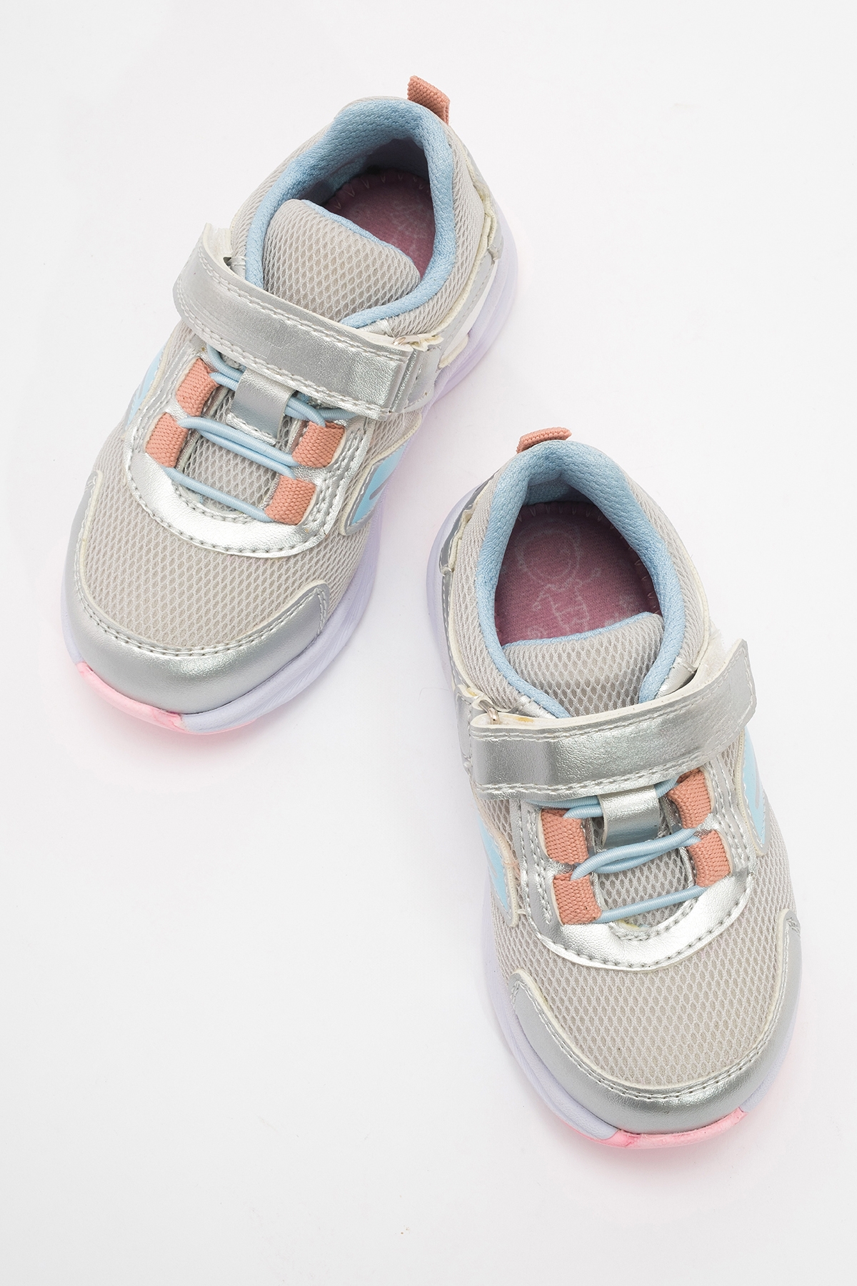 Kız Çocuk Gümüş Günlük Spor Ayakkabı - Görsel 4