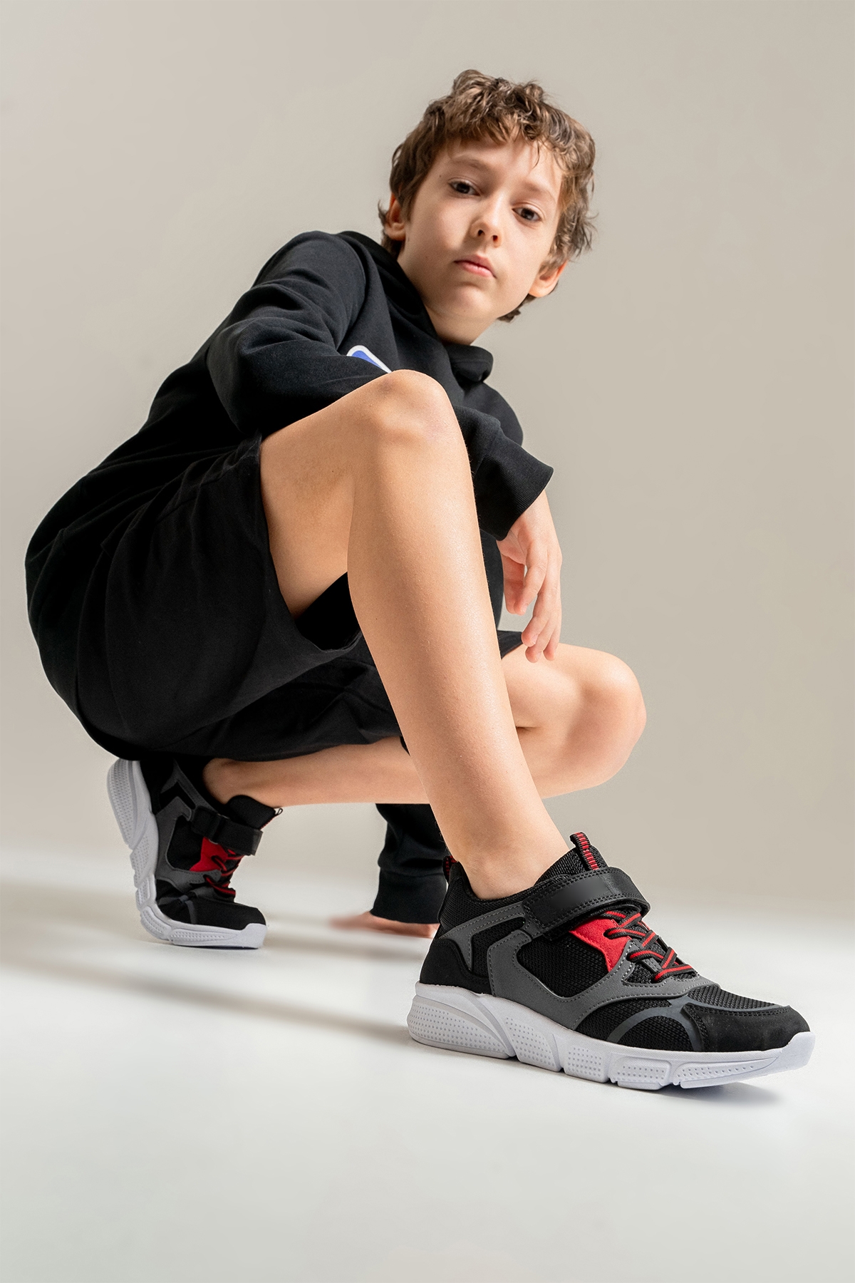 Erkek Çocuk Siyah Günlük Spor Ayakkabı - Görsel 2