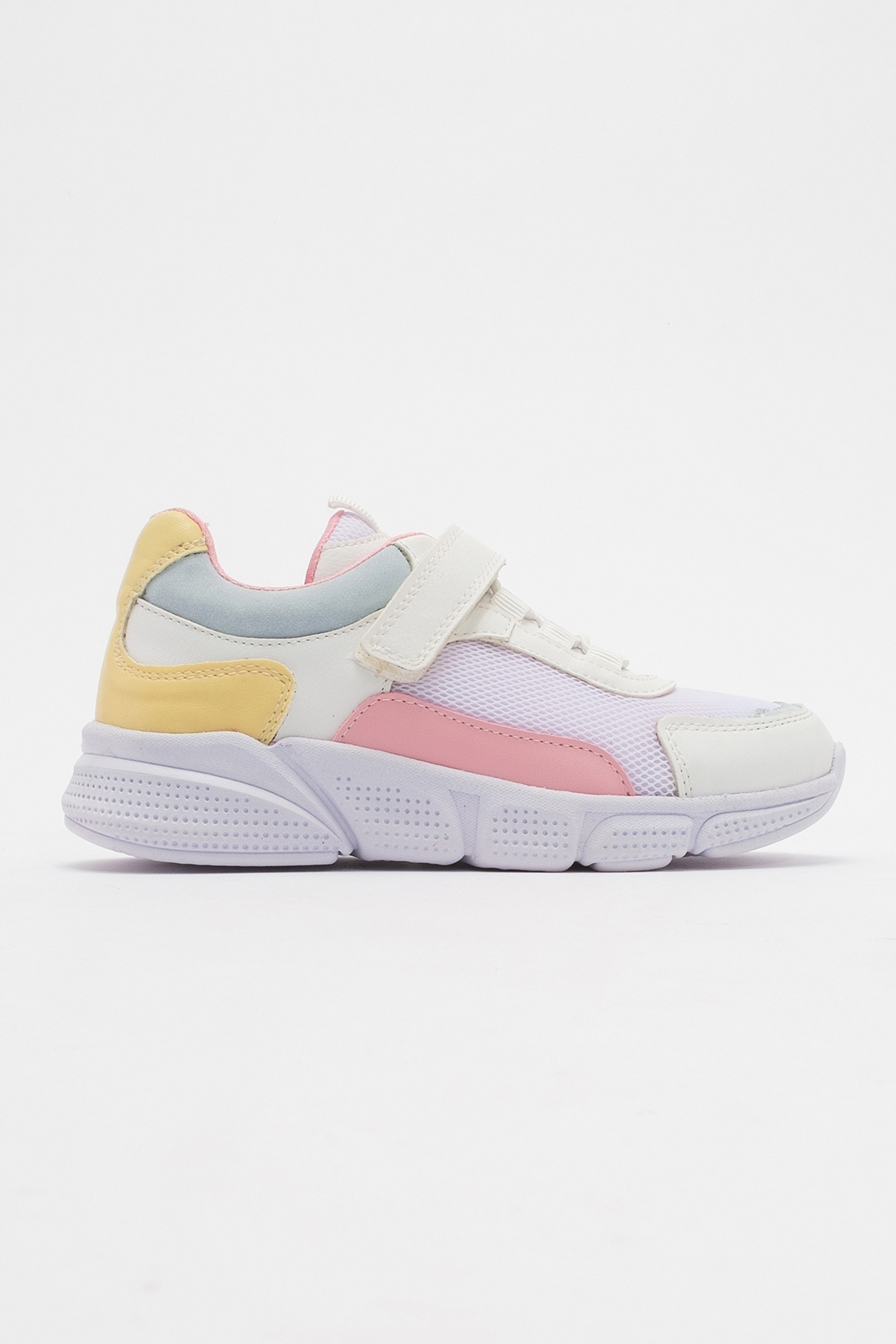 Kız Çocuk Beyaz-Pudra Günlük Spor Ayakkabı - Görsel 6