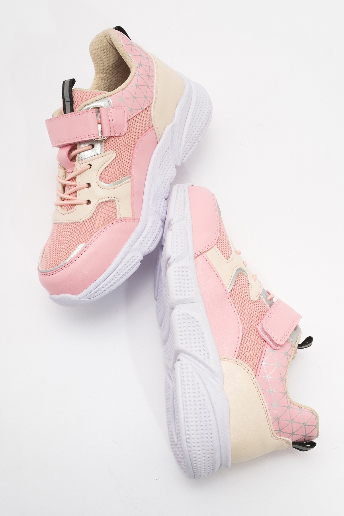 Unisex Çocuk Pudra Günlük Spor Ayakkabı - Görsel 5