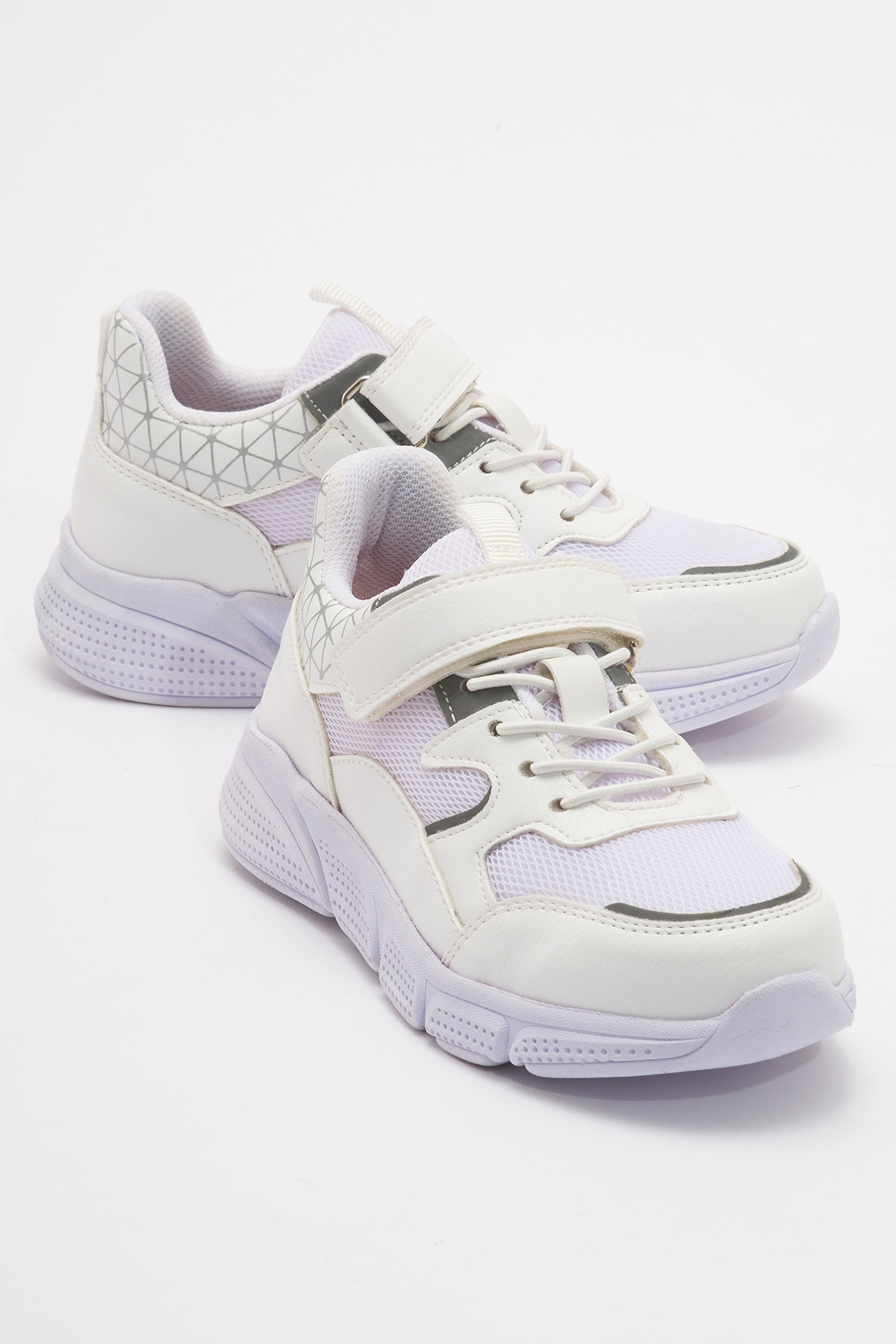 Unisex Çocuk Beyaz Günlük Spor Ayakkabı - Görsel 2