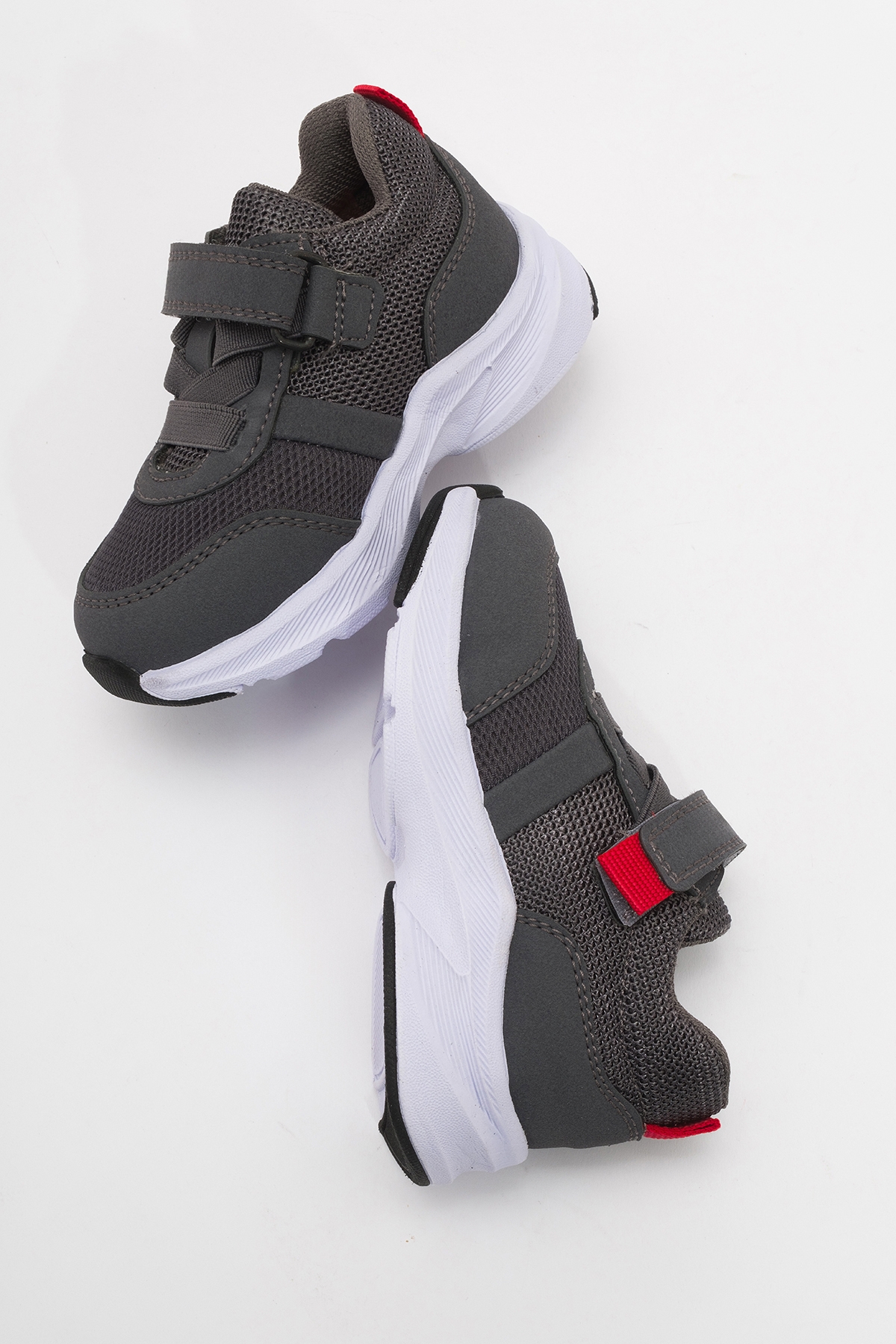 Unisex Çocuk Gri Günlük Spor Ayakkabı - Görsel 5