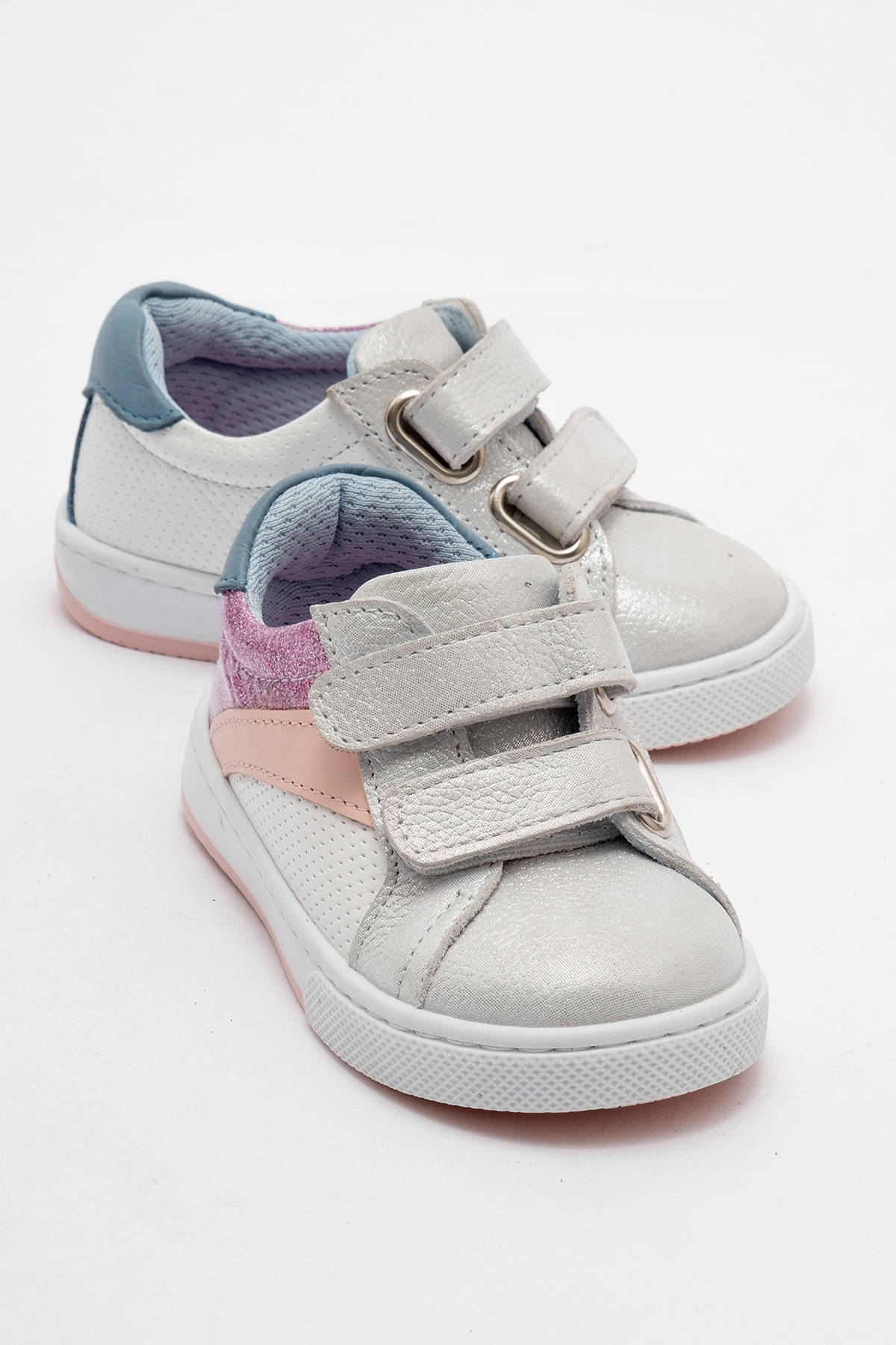 Kız Çocuk Beyaz Hakiki Deri Anatomik Günlük Ayakkabı - Görsel 2