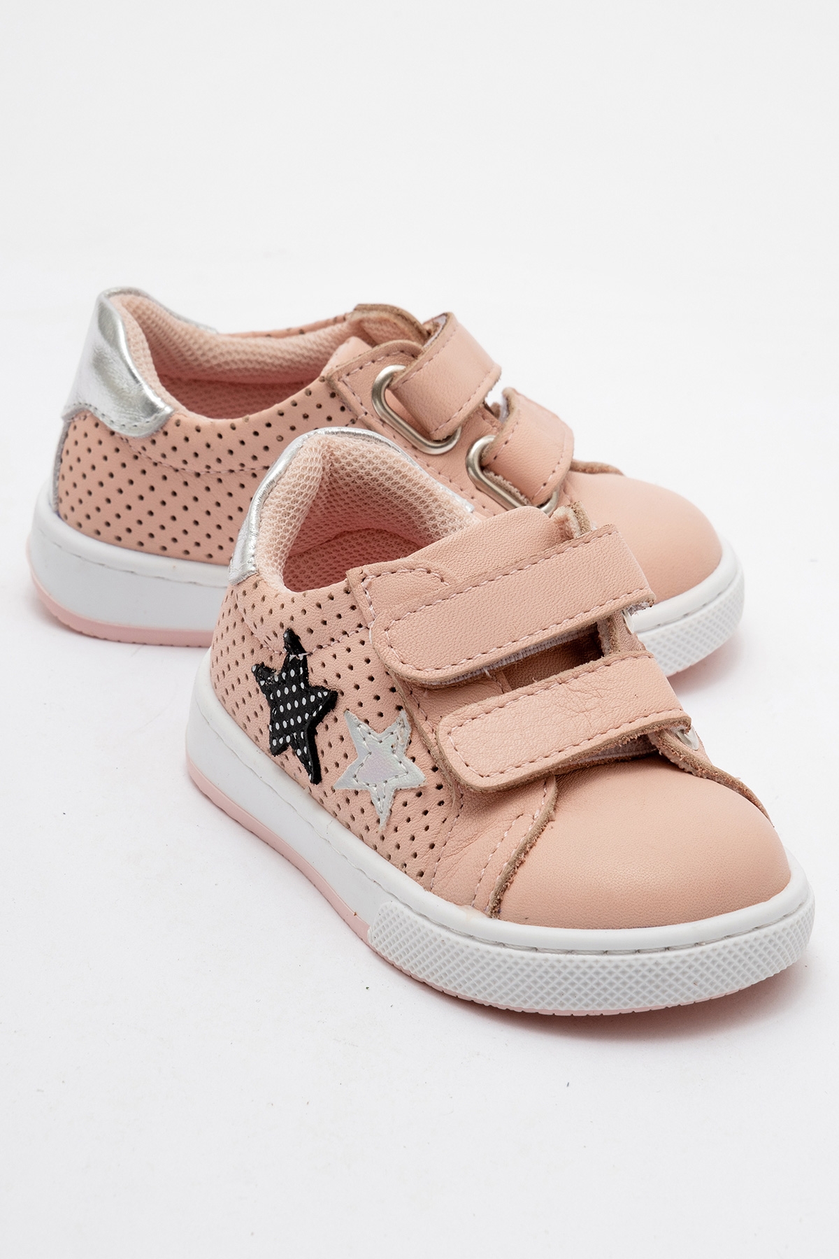 Kız Çocuk Pudra Hakiki Deri Anatomik Günlük Ayakkabı - Görsel 2