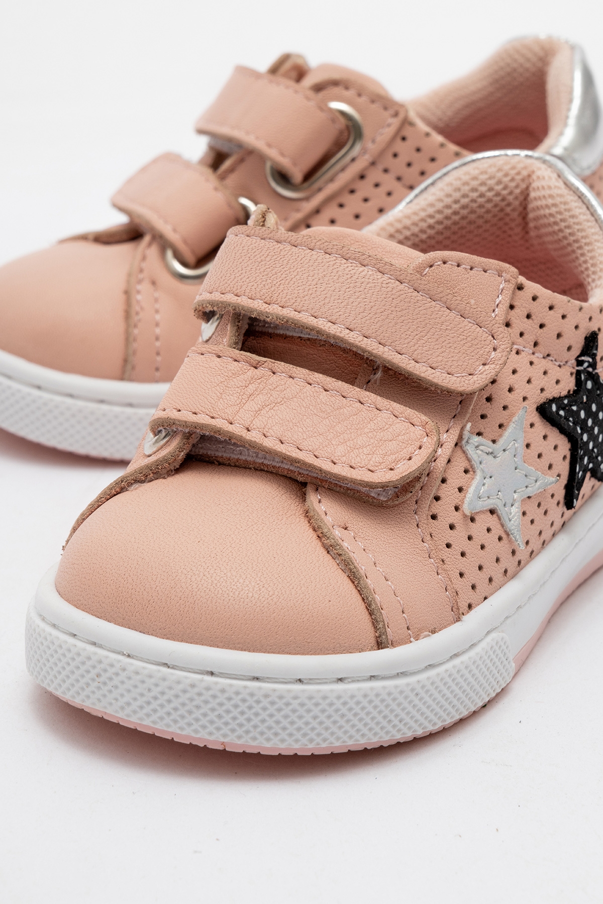 Kız Çocuk Pudra Hakiki Deri Anatomik Günlük Ayakkabı - Görsel 3