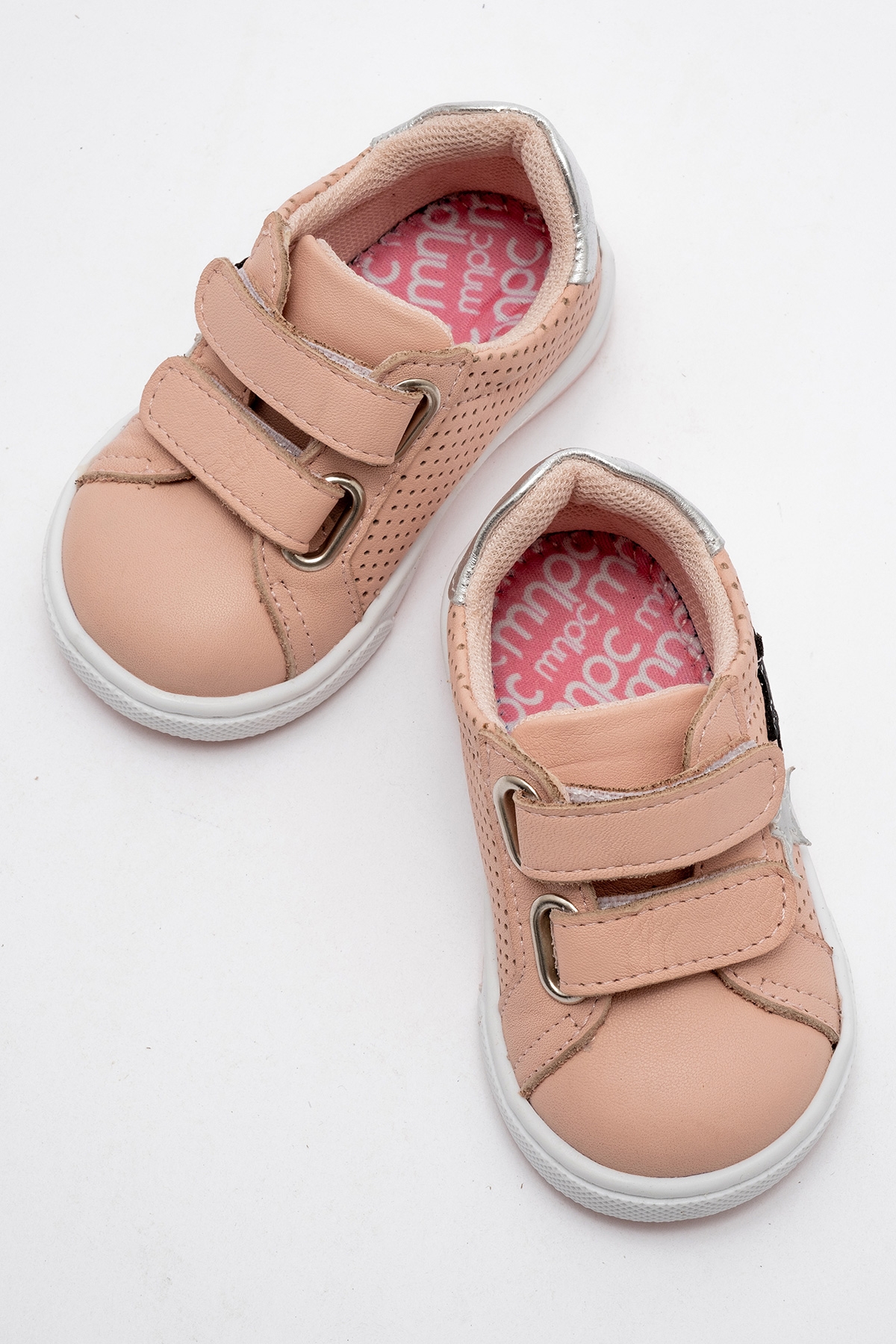 Kız Çocuk Pudra Hakiki Deri Anatomik Günlük Ayakkabı - Görsel 4