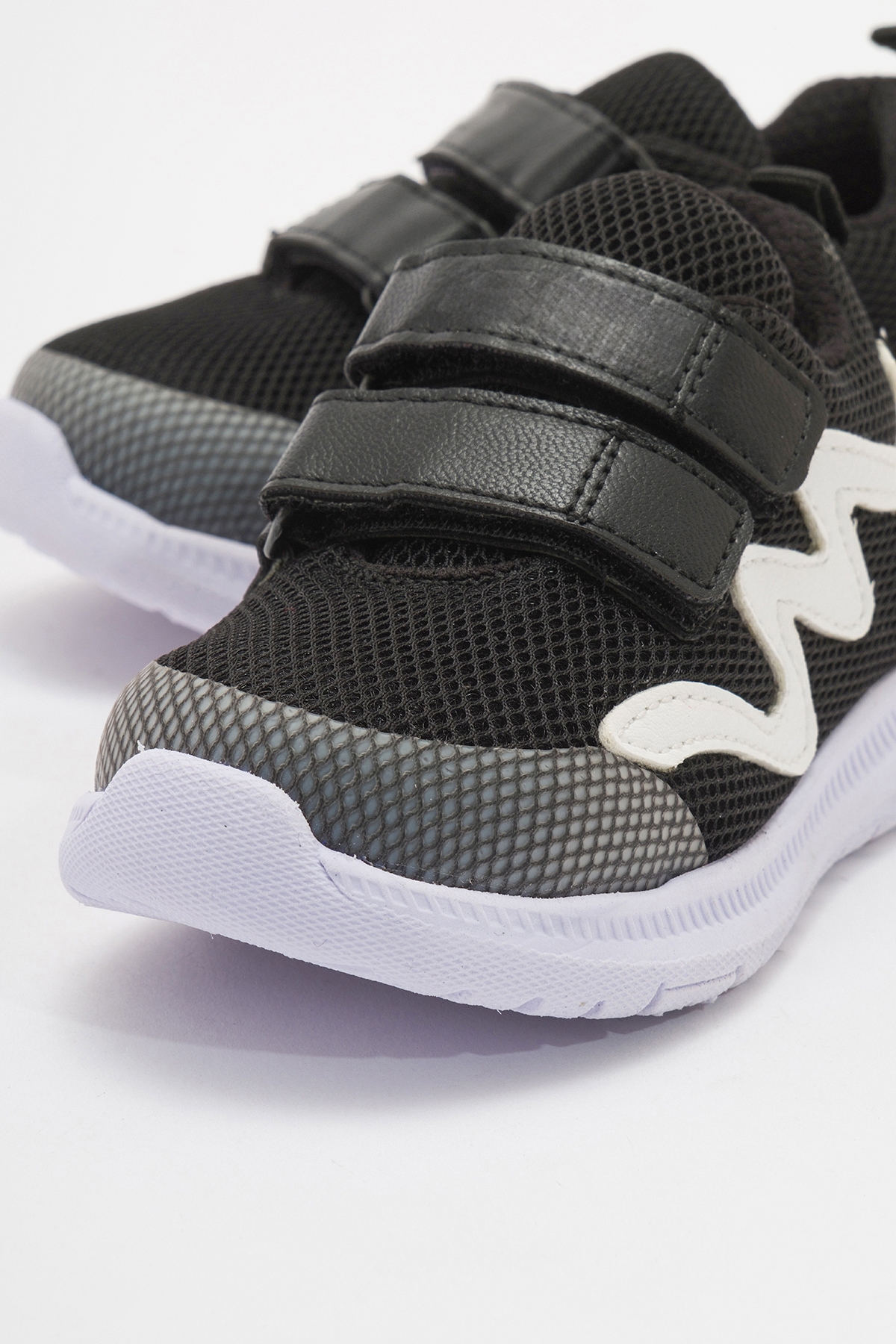 Unisex Çocuk Siyah Günlük Spor Ayakkabı - Görsel 3