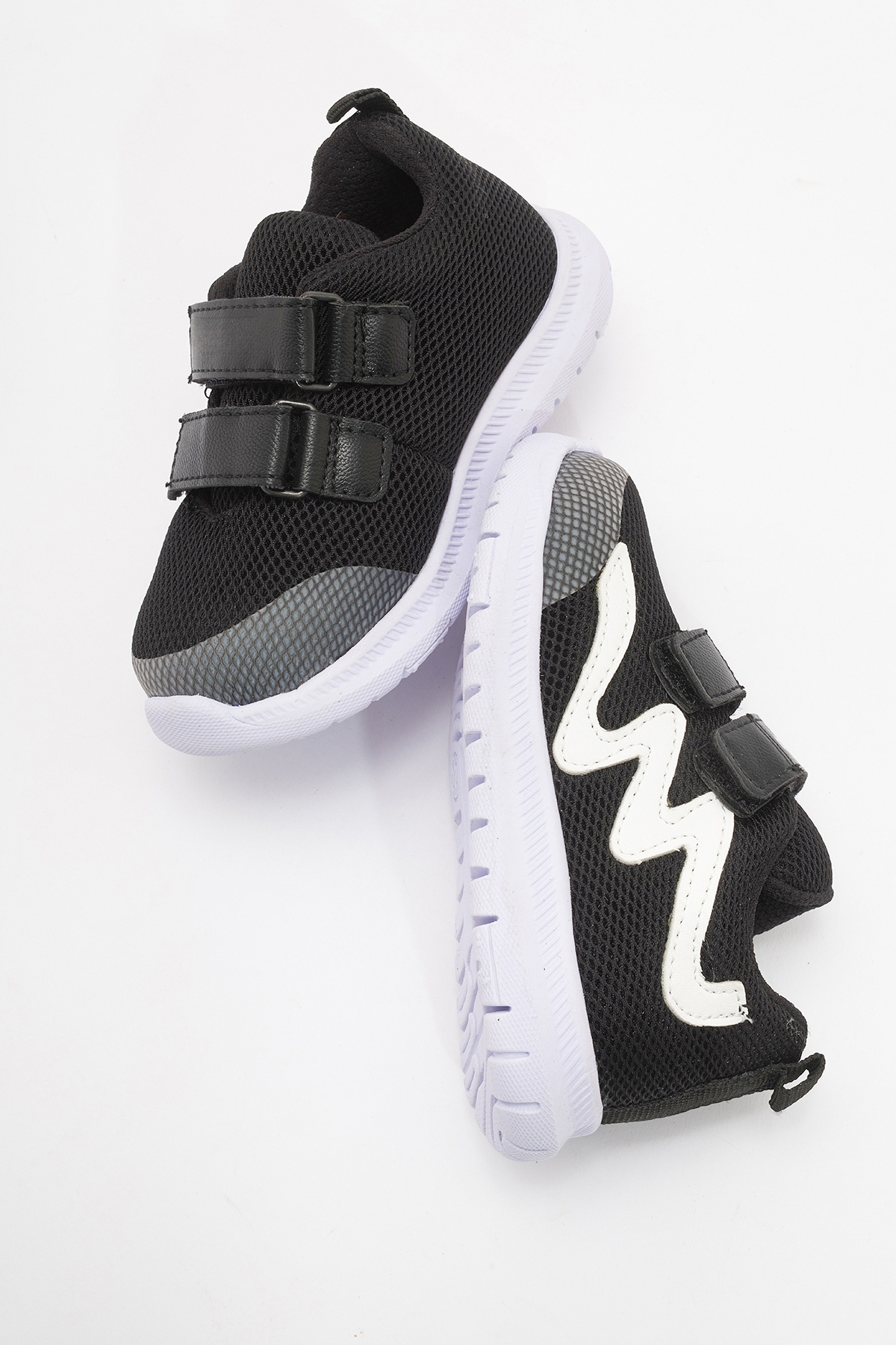 Unisex Çocuk Siyah Günlük Spor Ayakkabı - Görsel 5