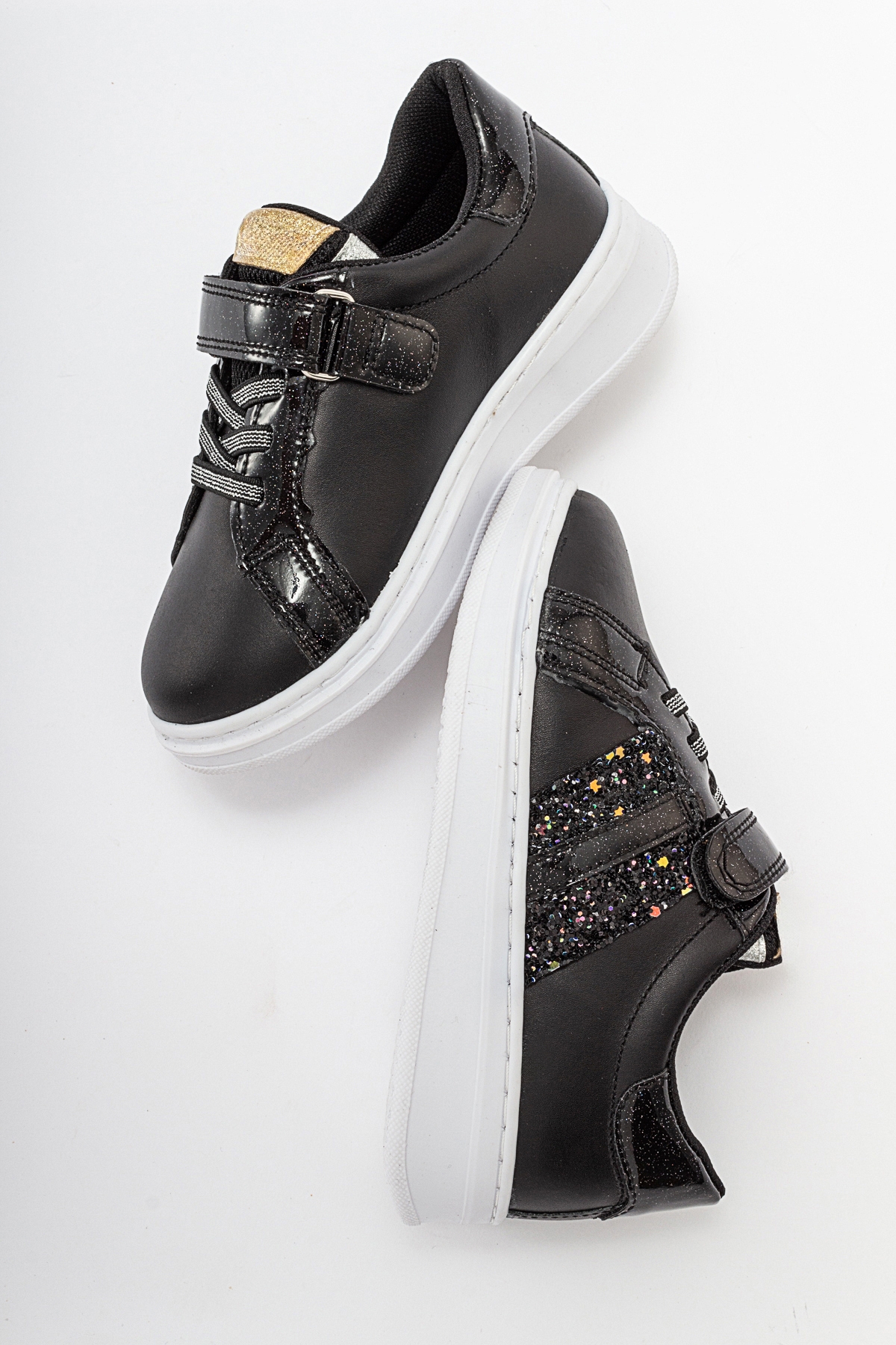 Kız Çocuk Siyah Hakiki Deri Anatomik Günlük Ayakkabı - Görsel 6