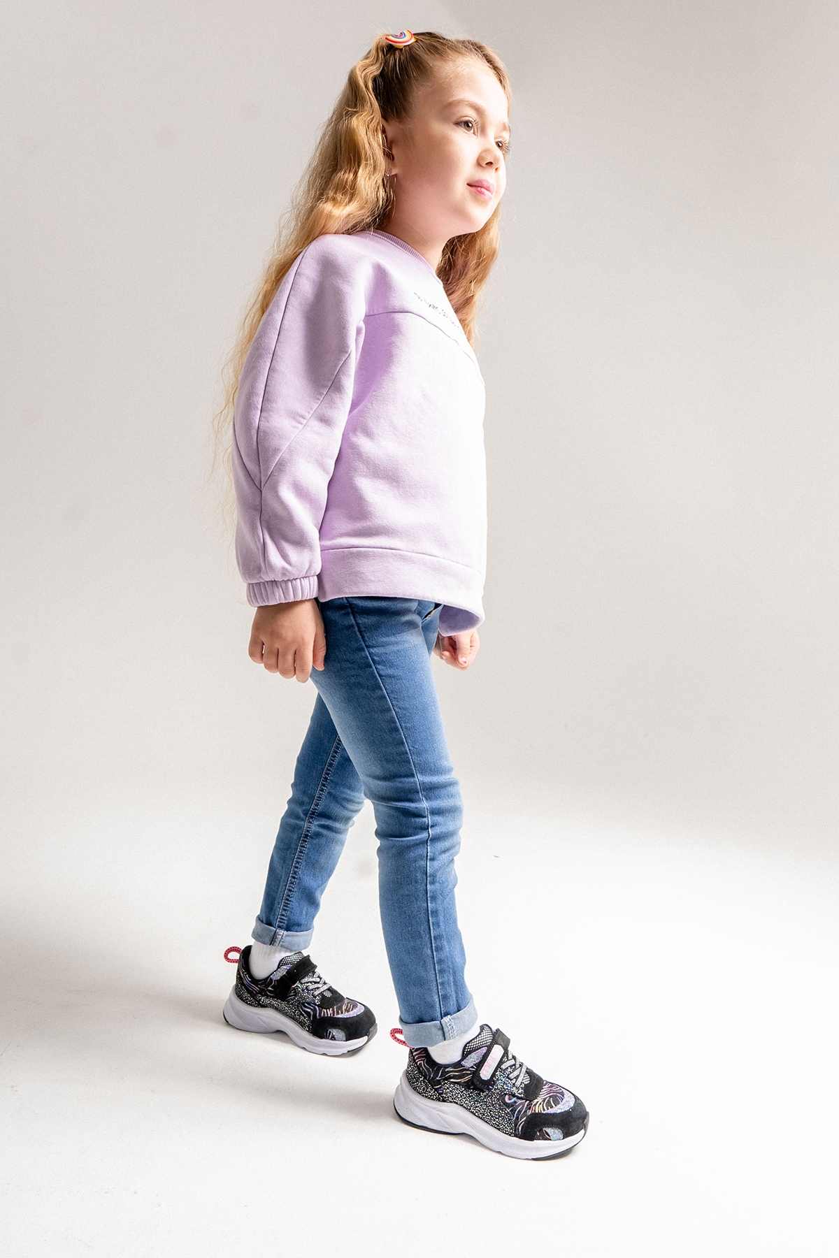 Kız Çocuk Siyah Hakiki Deri Anatomik Günlük Ayakkabı - Görsel 2