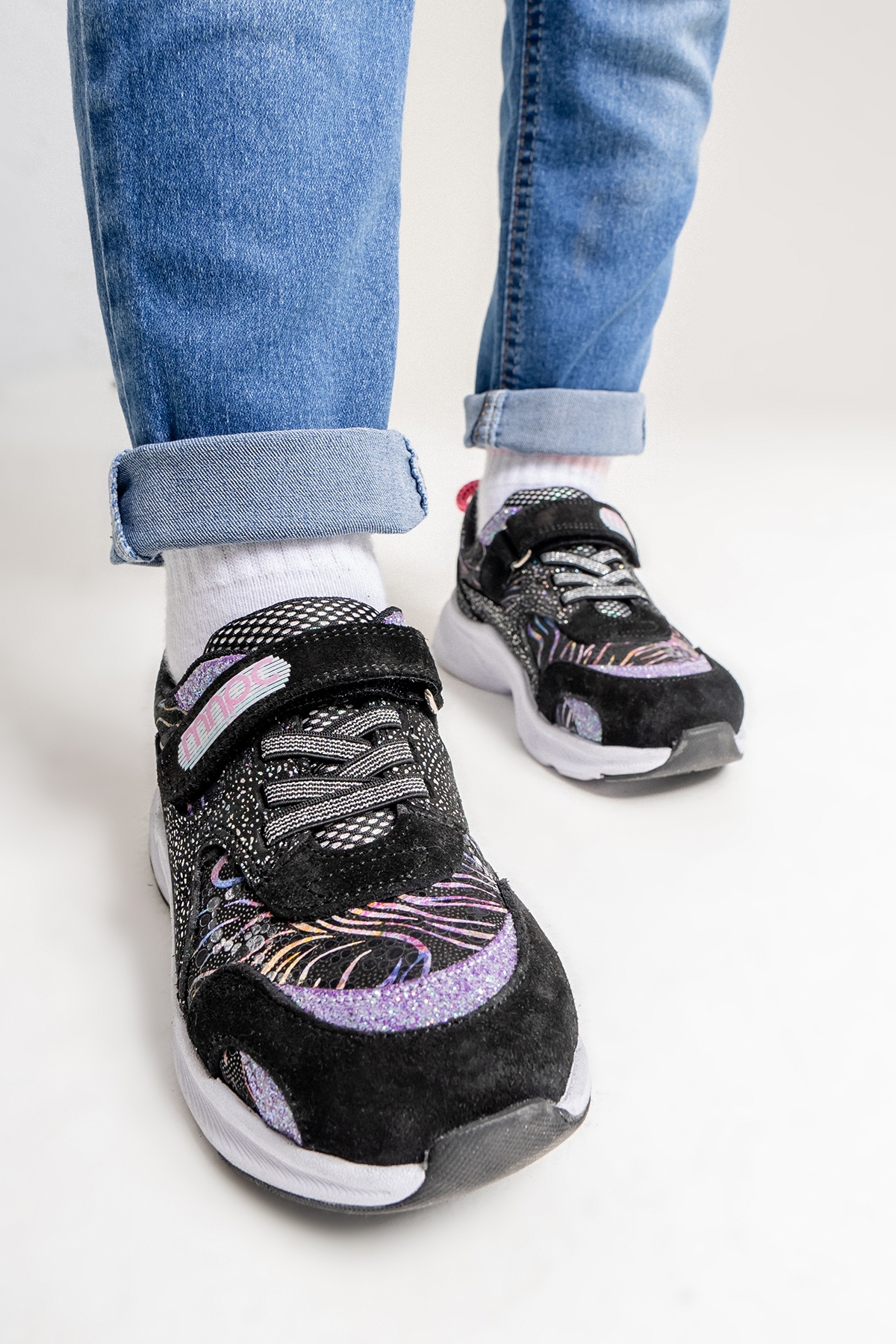 Kız Çocuk Siyah Hakiki Deri Anatomik Günlük Ayakkabı - Görsel 4