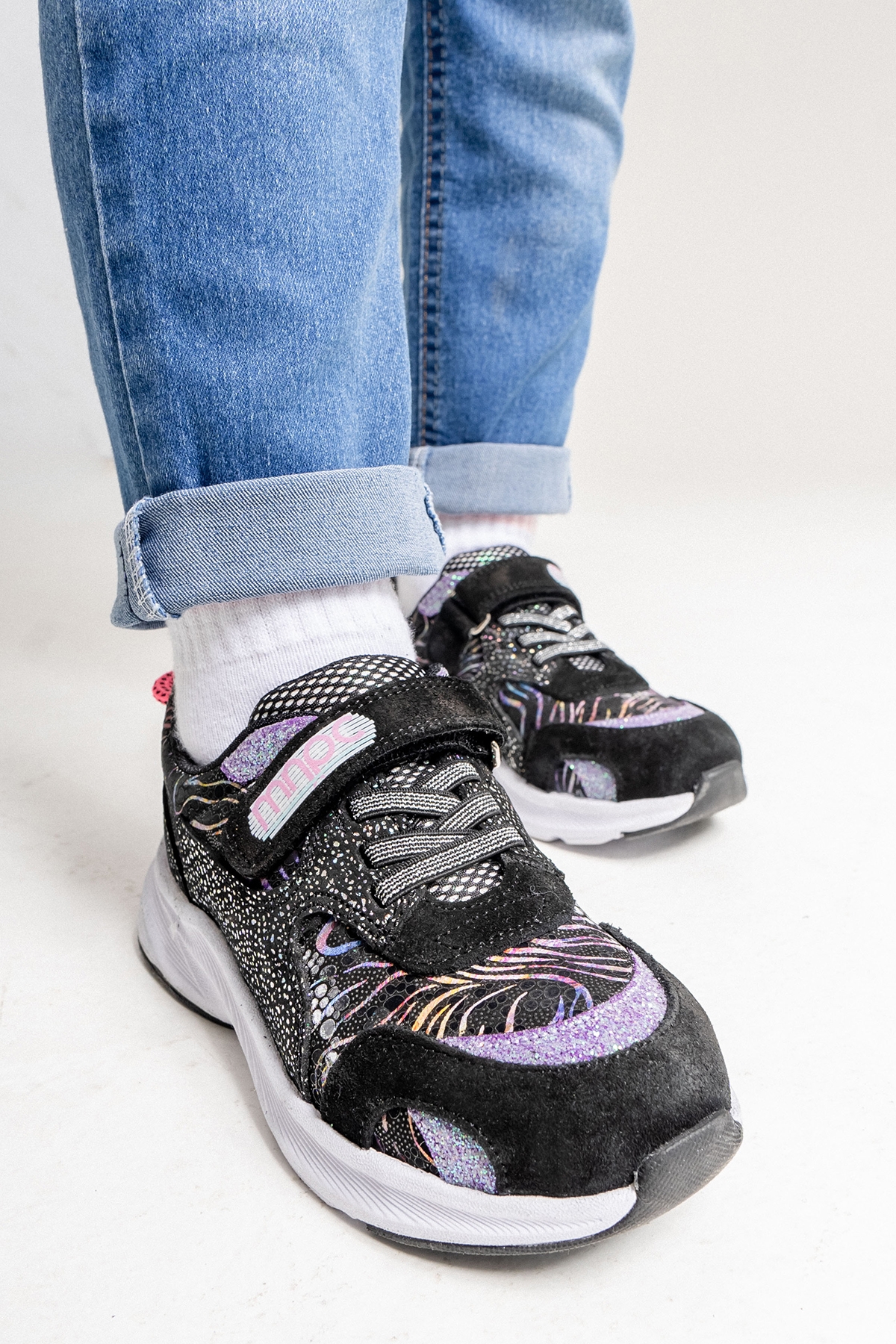 Kız Çocuk Siyah Hakiki Deri Anatomik Günlük Ayakkabı - Görsel 5