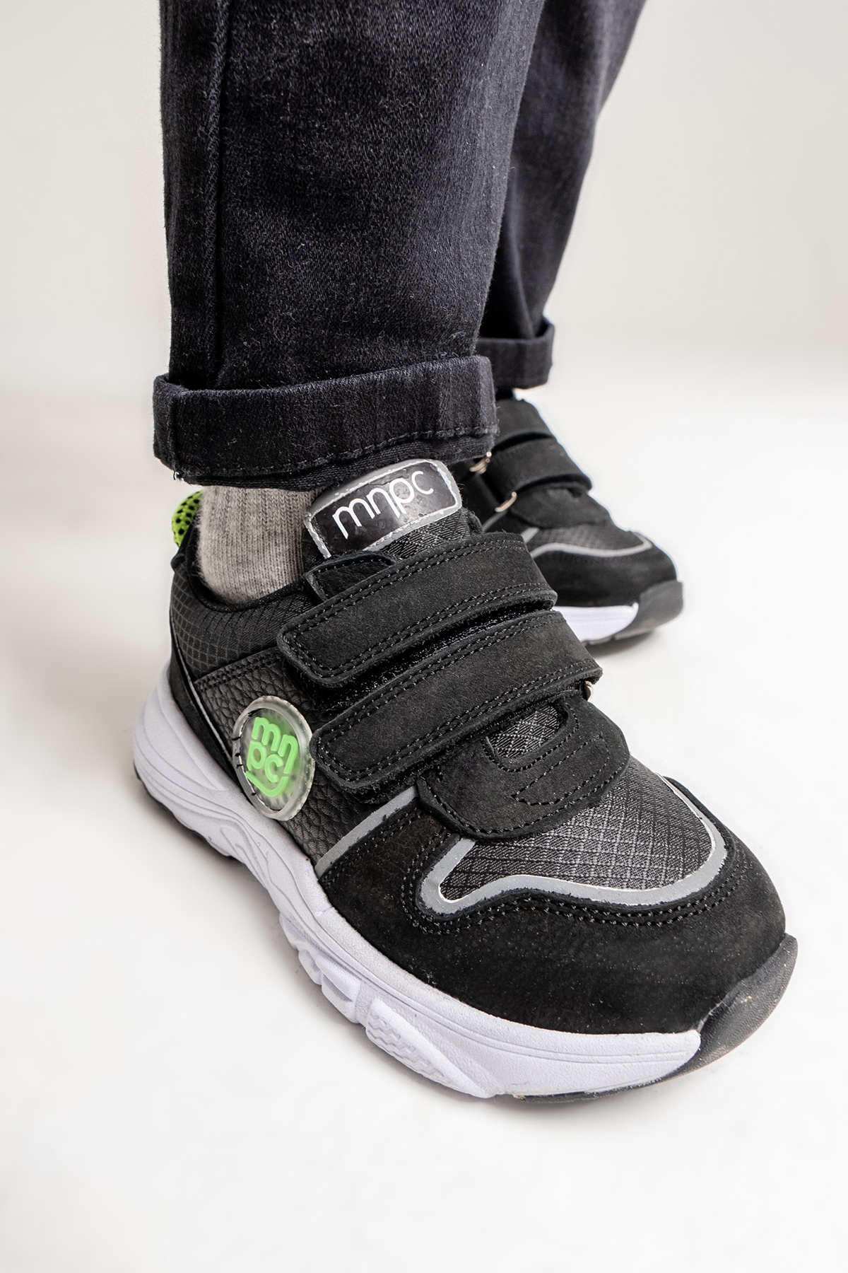 Erkek Çocuk Siyah Hakiki Deri Anatomik Günlük Ayakkabı - Görsel 5