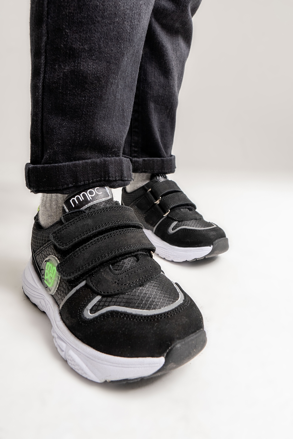 Erkek Çocuk Siyah Hakiki Deri Anatomik Günlük Ayakkabı - Görsel 6