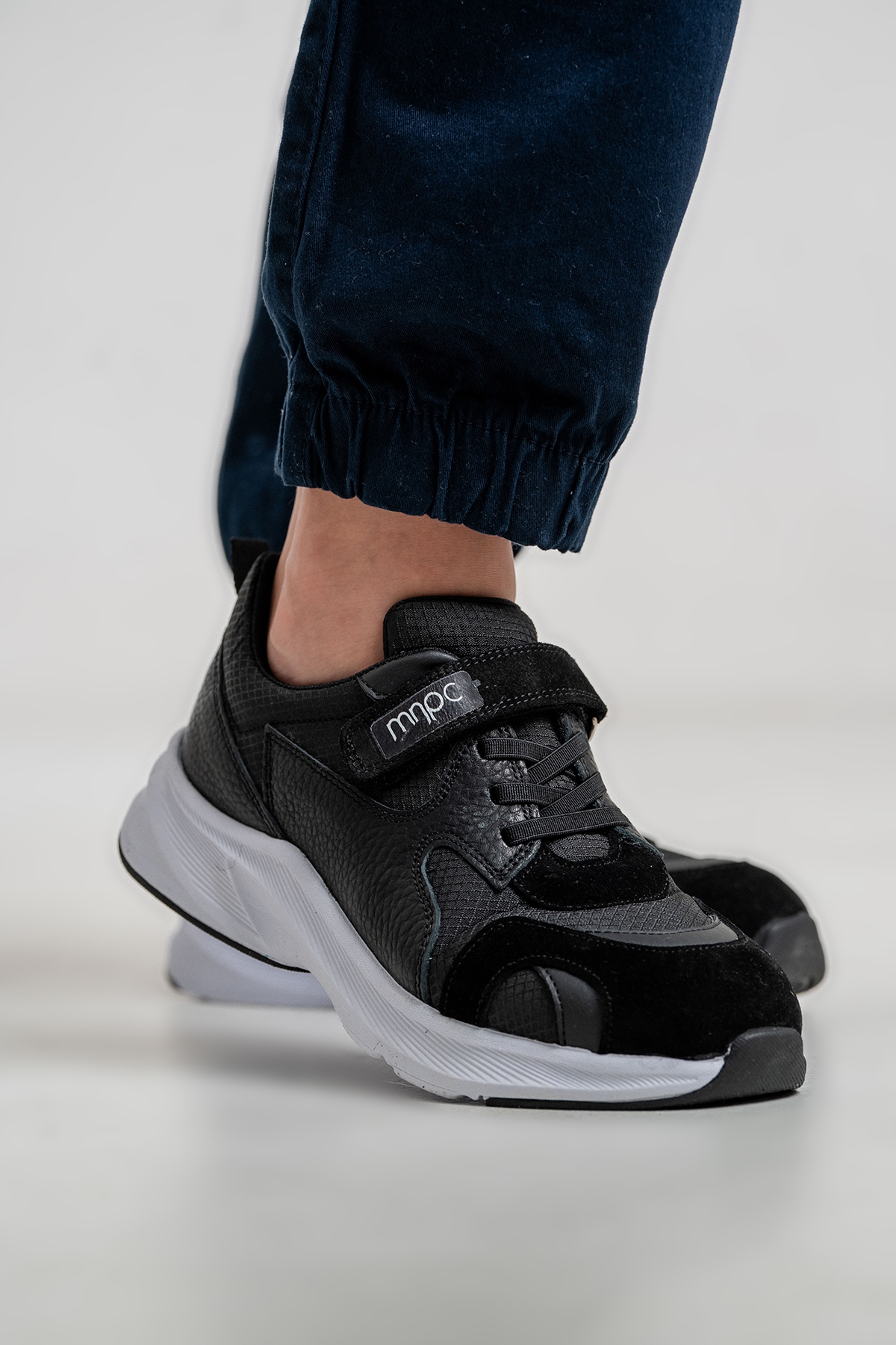 Erkek Çocuk Siyah Hakiki Deri Anatomik Günlük Ayakkabı - Görsel 5