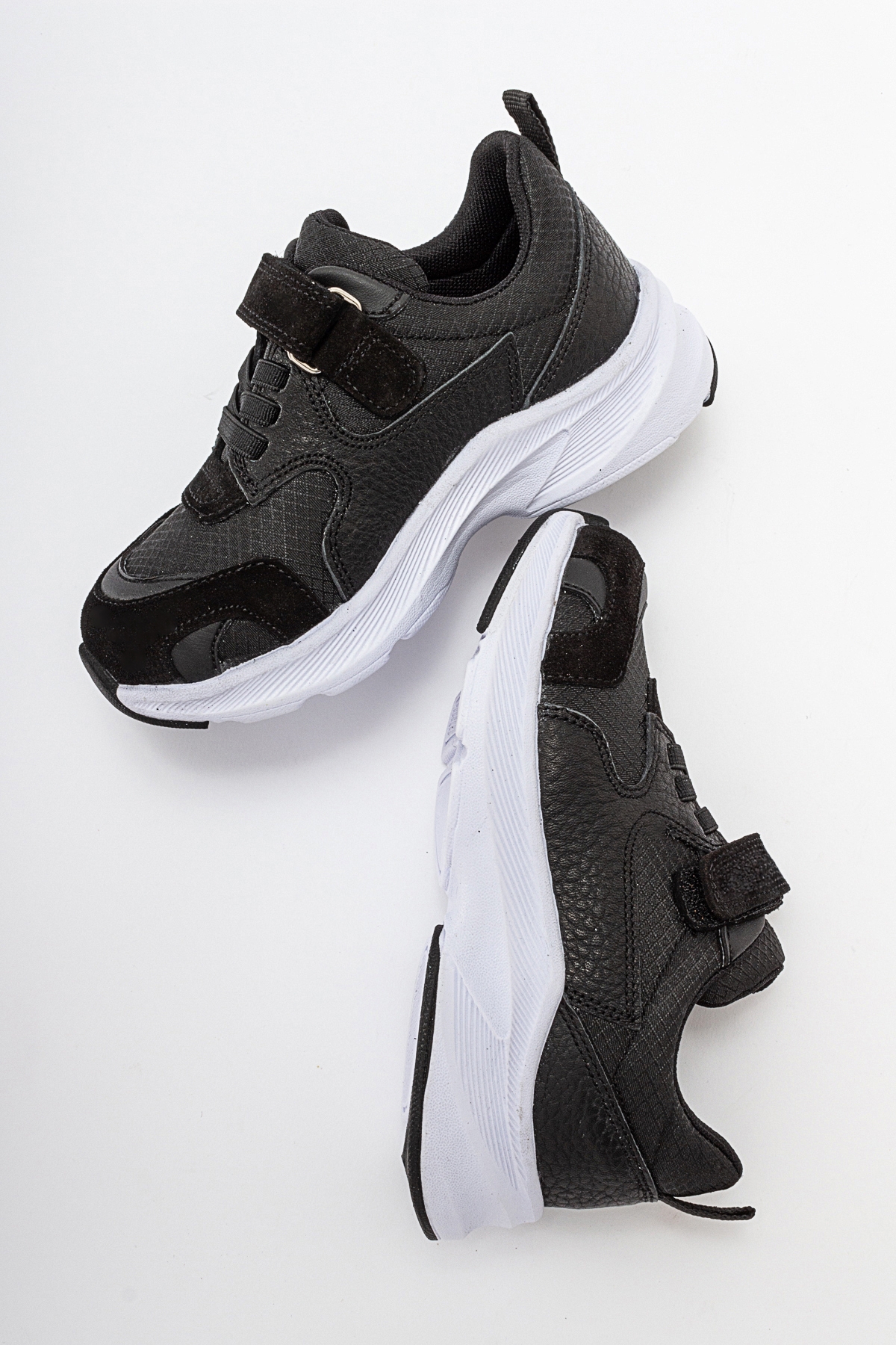 Erkek Çocuk Siyah Hakiki Deri Anatomik Günlük Ayakkabı - Görsel 6