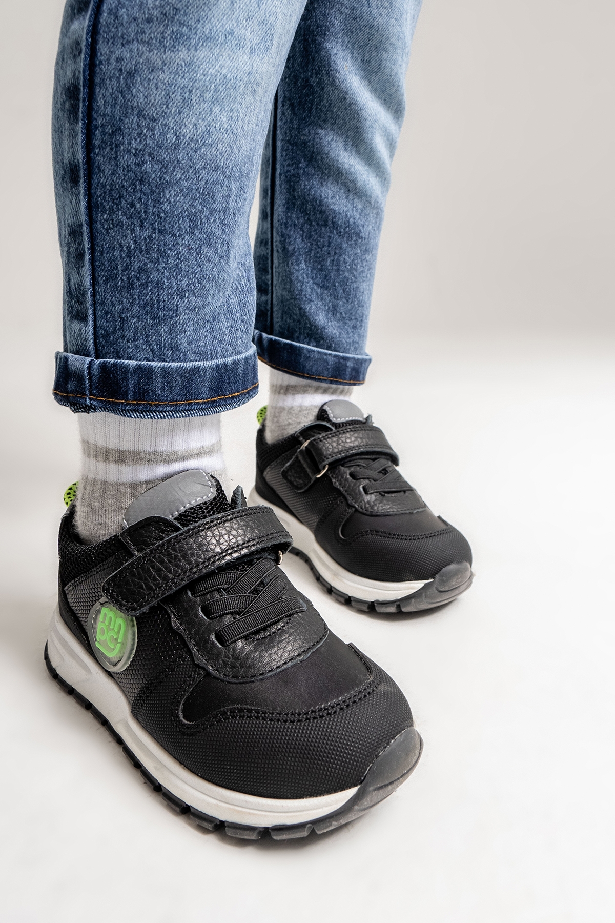Erkek Çocuk Siyah Hakiki Deri Anatomik Günlük Ayakkabı - Görsel 5