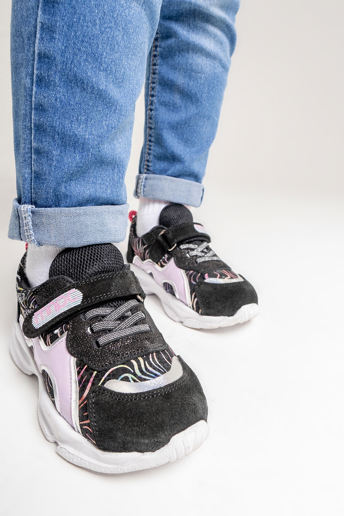 Kız Çocuk Siyah Hakiki Deri Anatomik Günlük Ayakkabı - Görsel 5