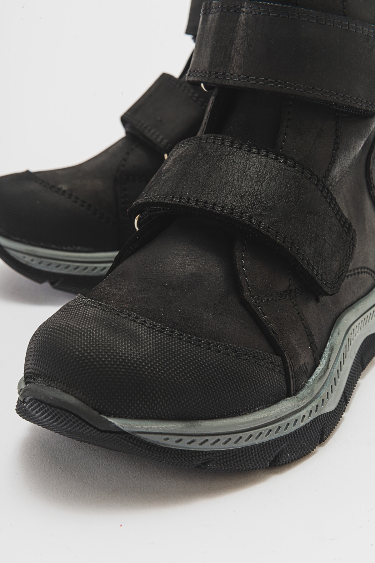 Erkek Çocuk Siyah Hakiki Deri Anatomik Günlük Bot - Görsel 4