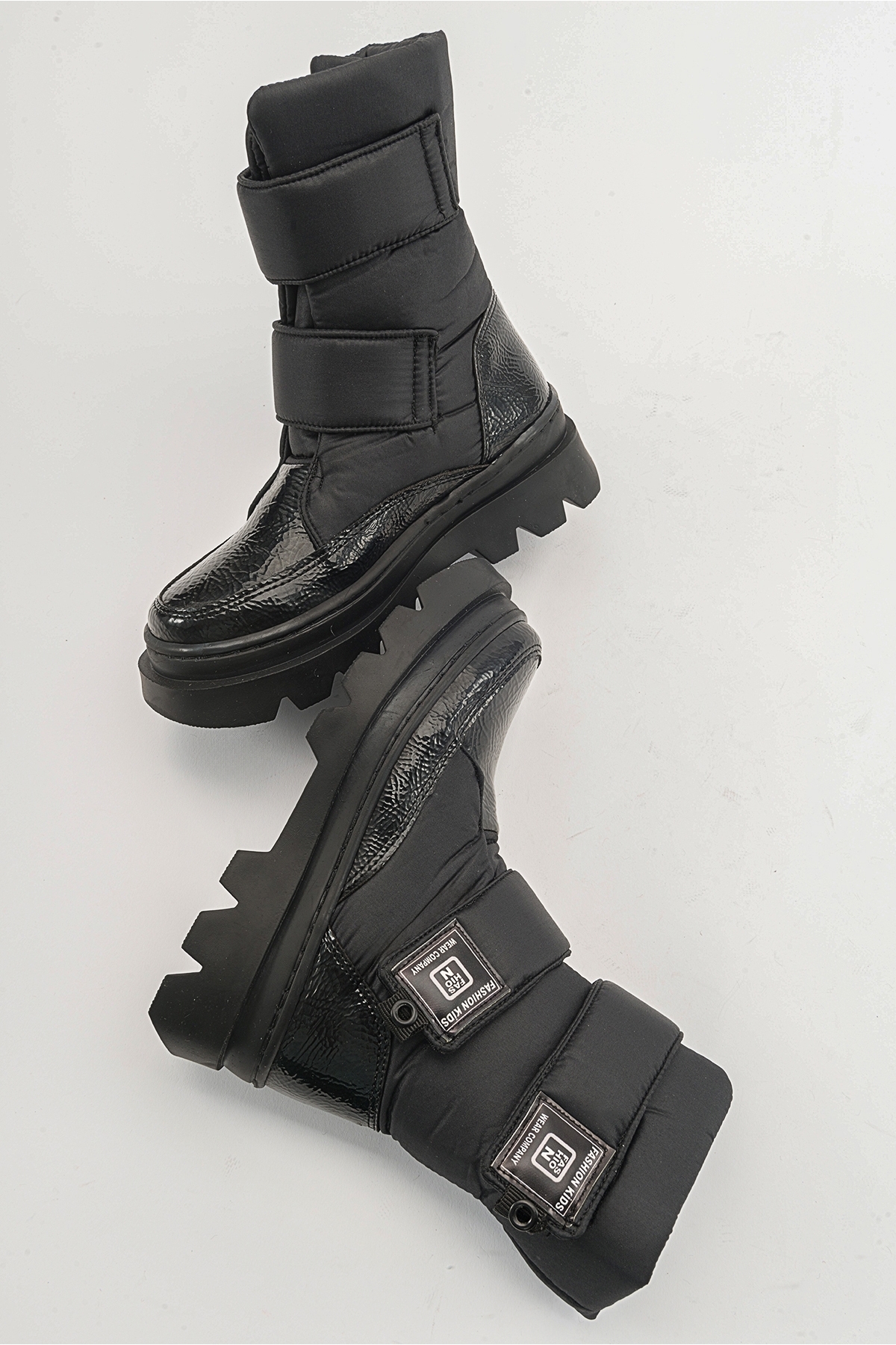 Kız Çocuk Siyah Rugan Deri Anatomik Günlük Bot - Görsel 5