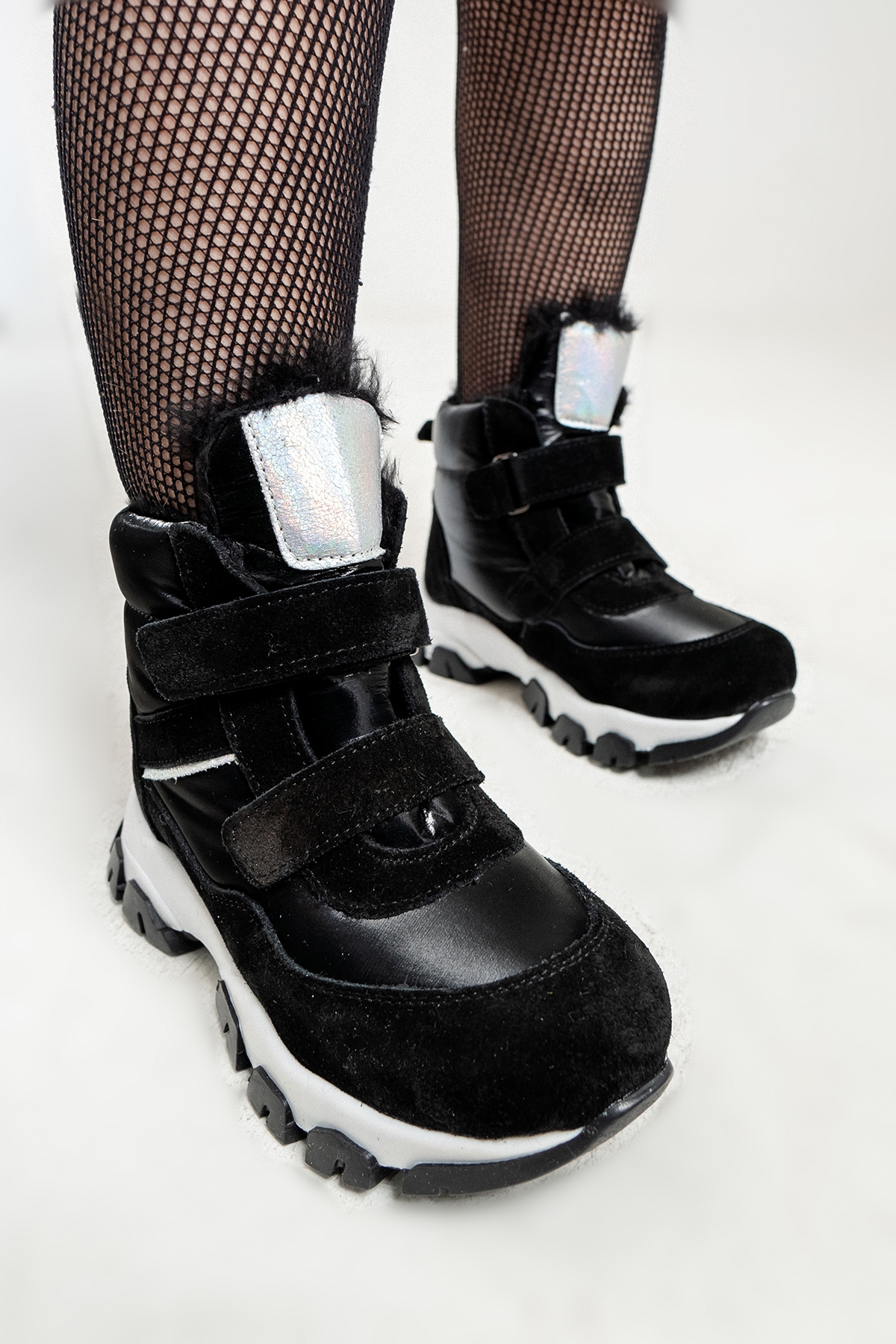 Kız Çocuk Siyah Hakiki Deri Anatomik Günlük Bot - Görsel 5