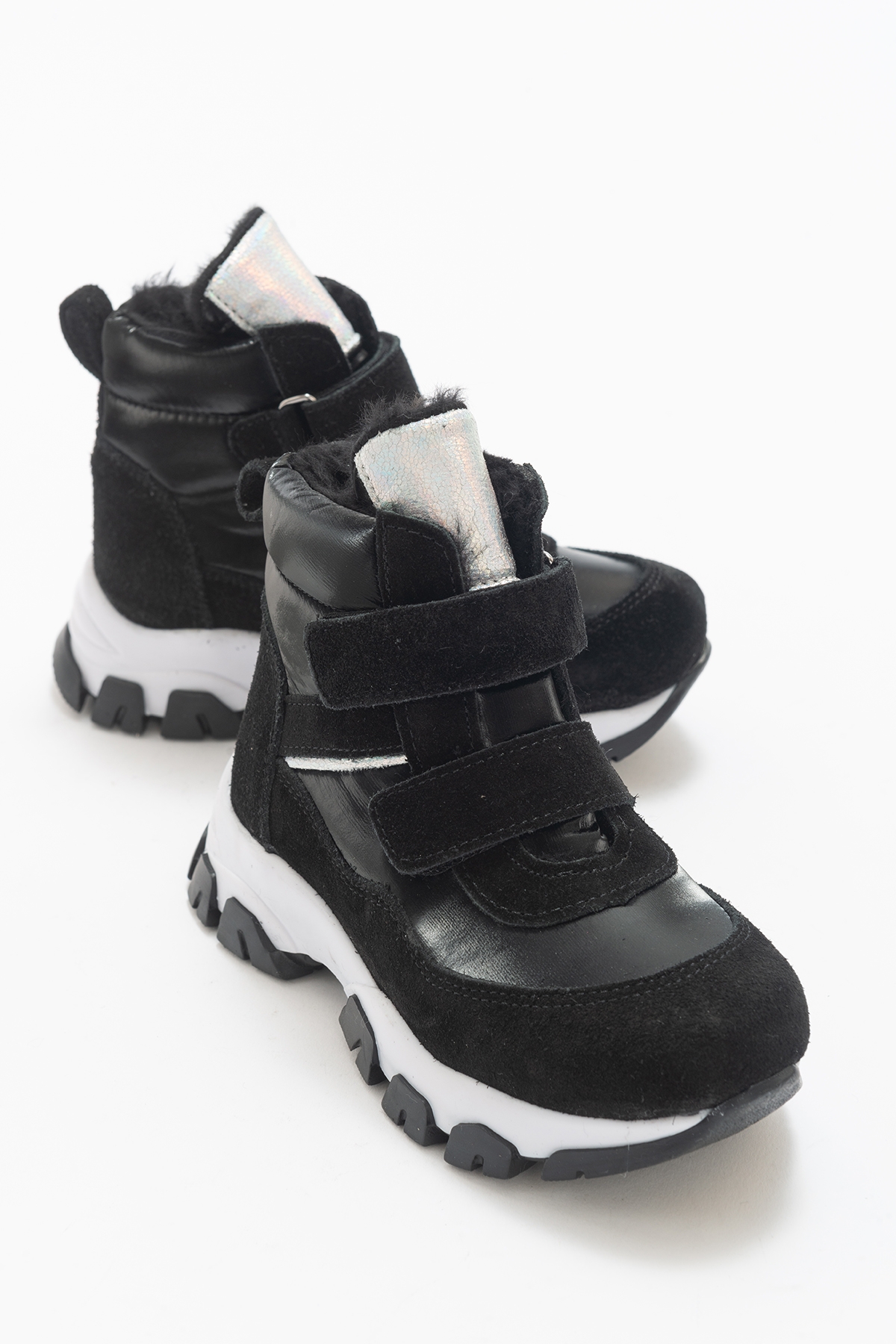 Kız Çocuk Siyah Hakiki Deri Anatomik Günlük Bot - Görsel 6