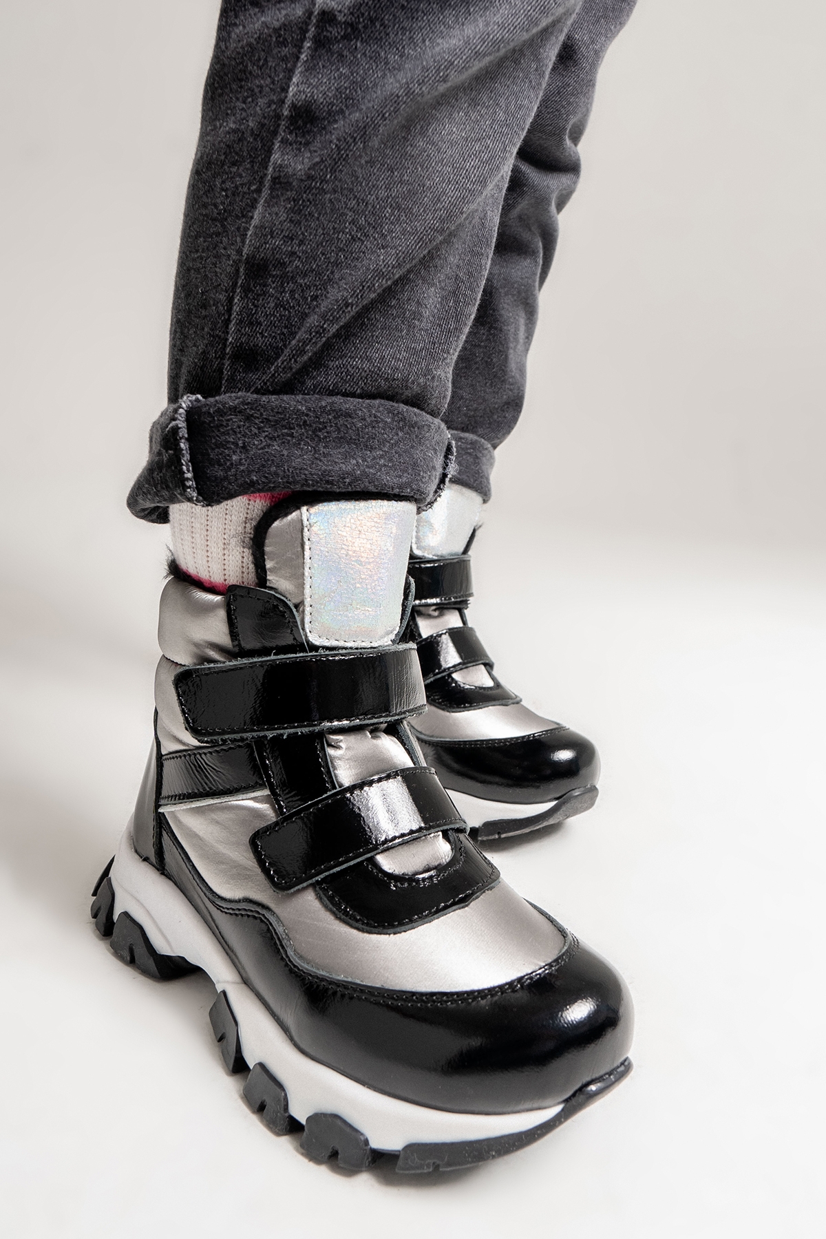 Kız Çocuk Platin Hakiki Deri Anatomik Günlük Bot - Görsel 4