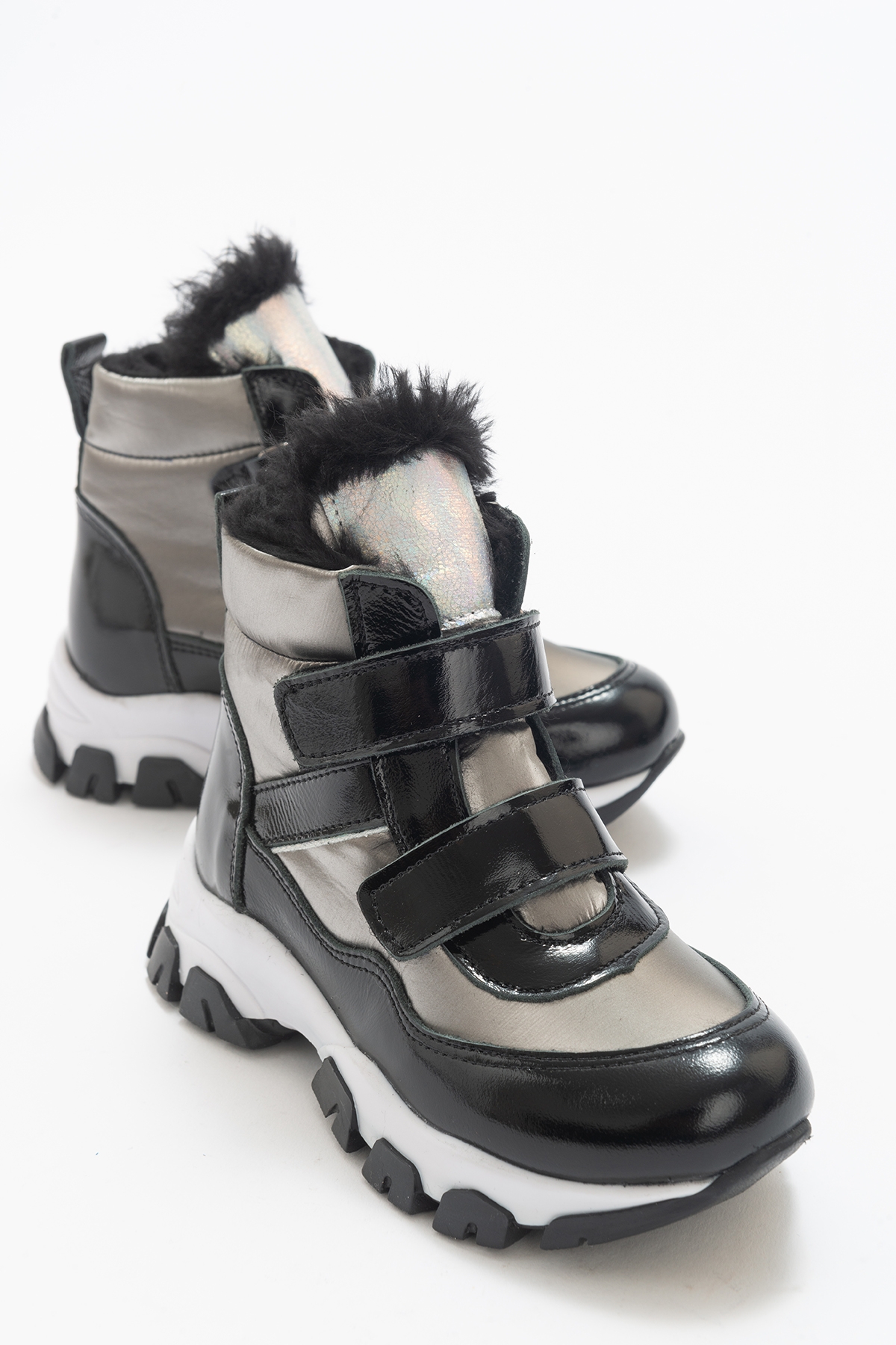 Kız Çocuk Platin Hakiki Deri Anatomik Günlük Bot - Görsel 6