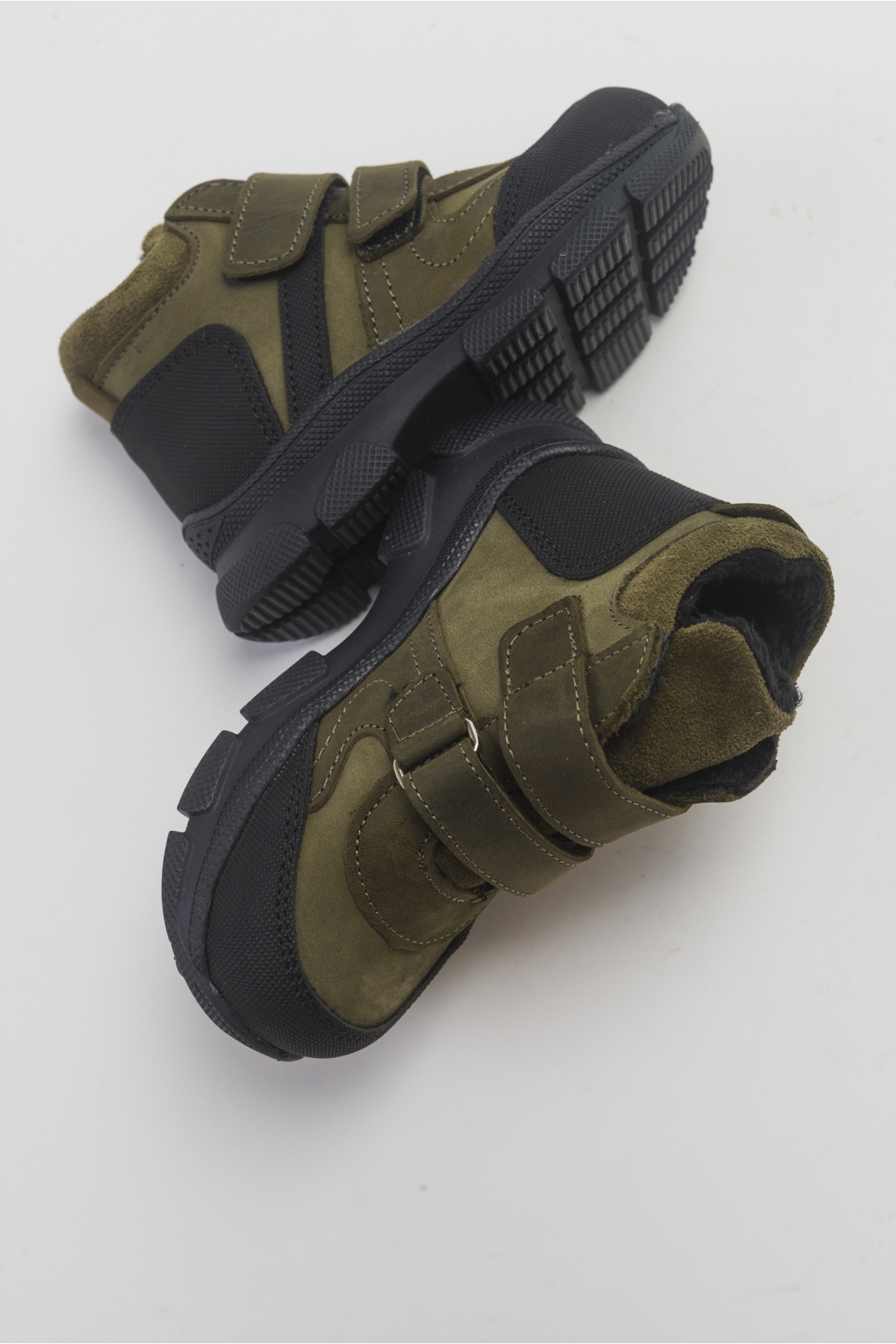 Erkek Çocuk Haki Hakiki Deri Anatomik Günlük Bot - Görsel 6