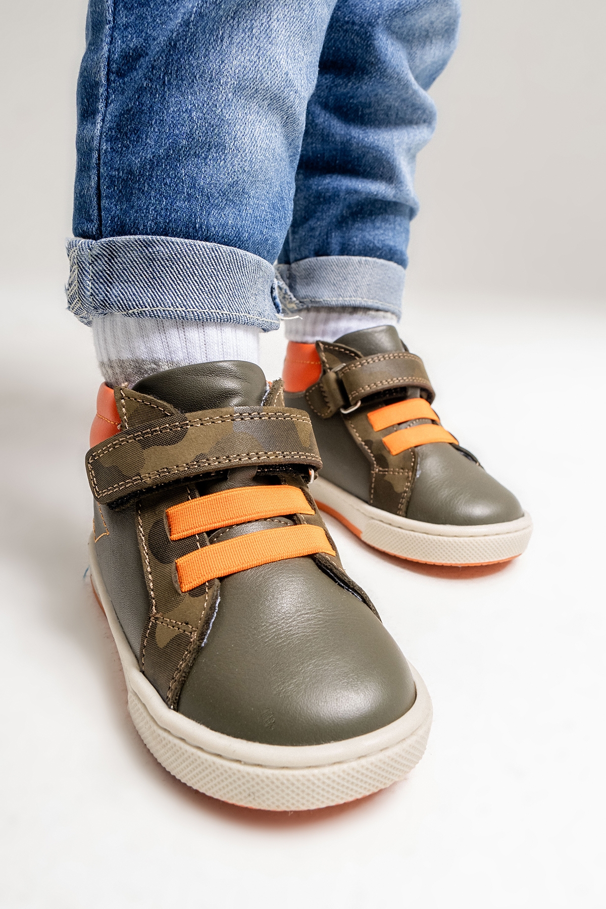 Erkek Çocuk Haki Hakiki Deri Anatomik Günlük Bot - Görsel 6