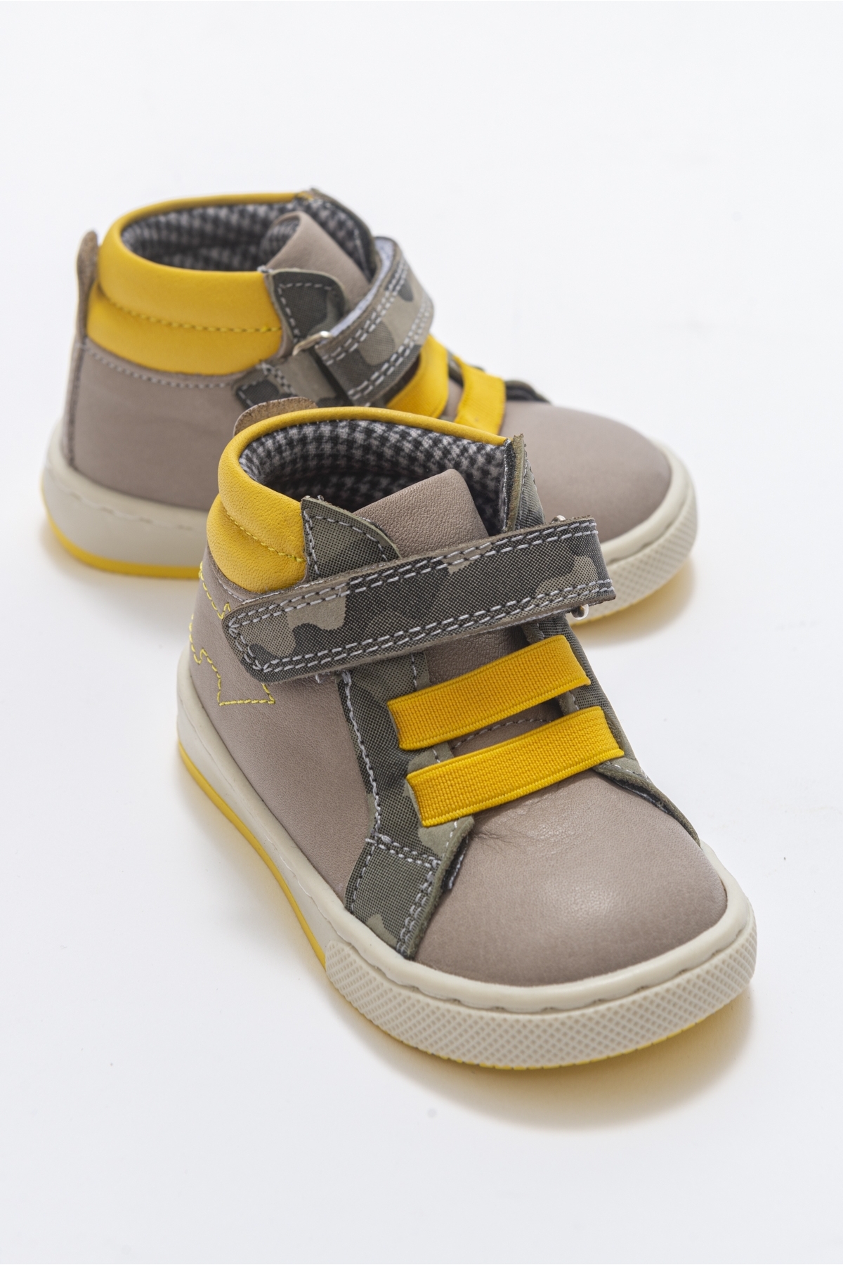 Erkek Çocuk Gri Hakiki Deri Anatomik Günlük Bot - Görsel 5
