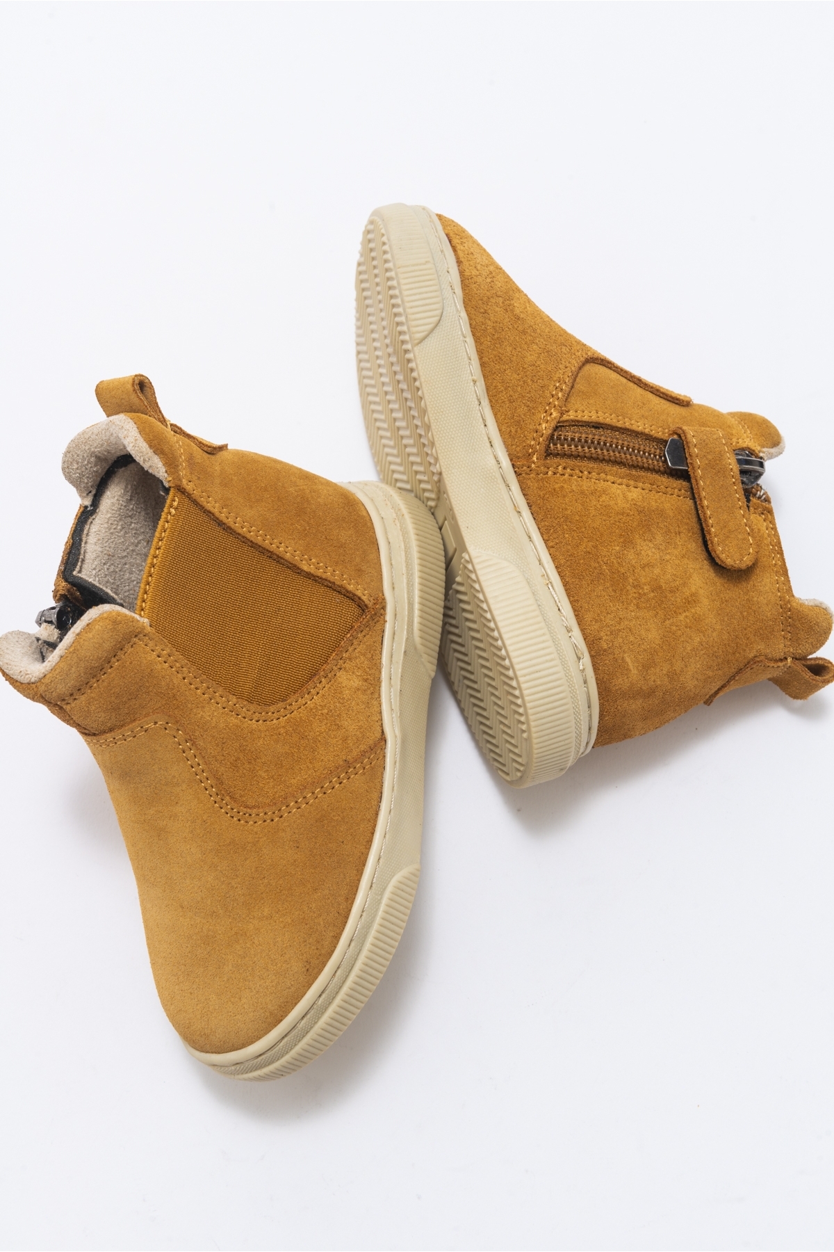 Erkek Çocuk Kum Hakiki Deri Anatomik Günlük Bot - Görsel 6