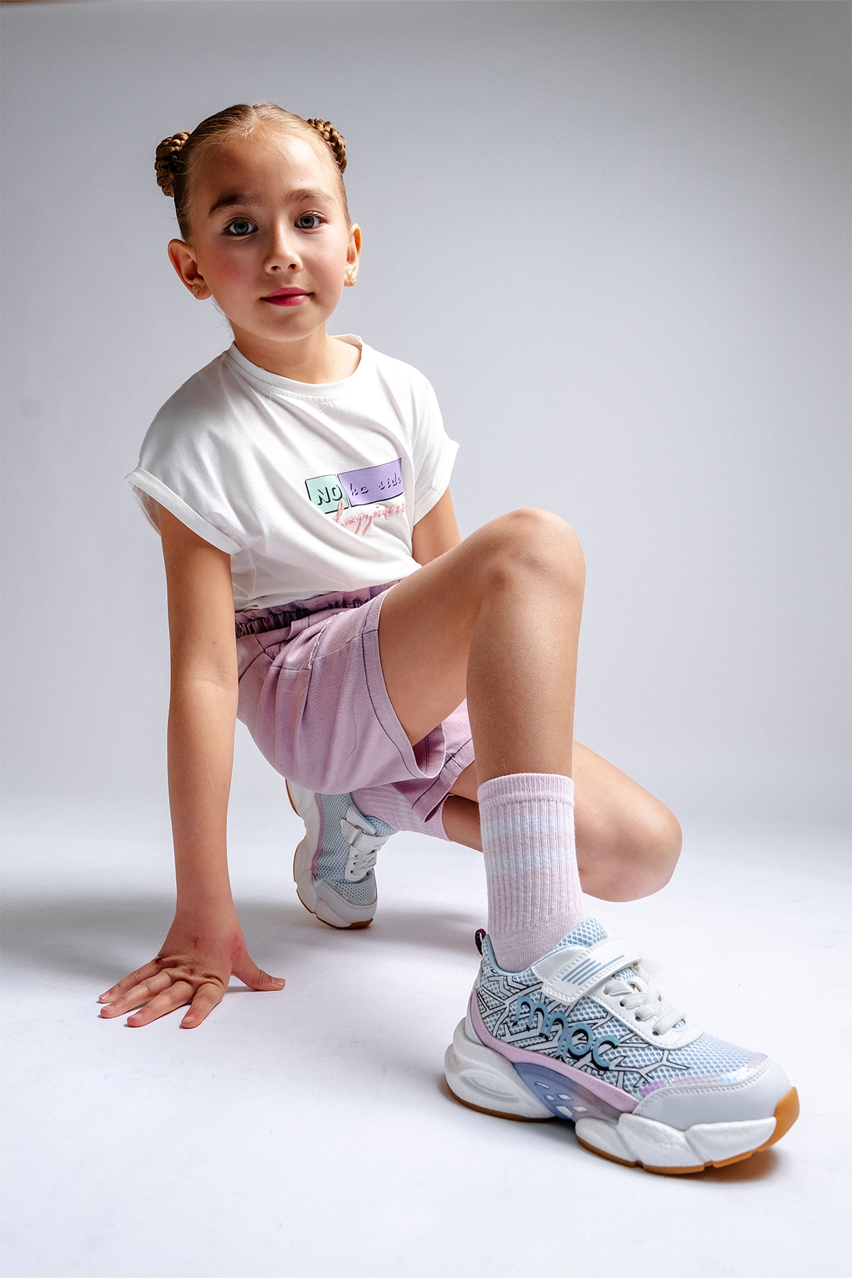 Kız Çocuk Beyaz Günlük Spor Ayakkabı - Görsel 2