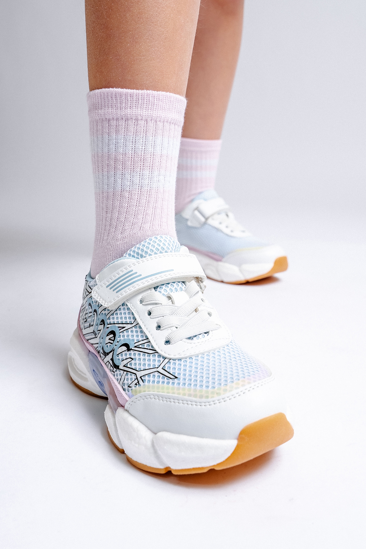 Kız Çocuk Beyaz Günlük Spor Ayakkabı - Görsel 3