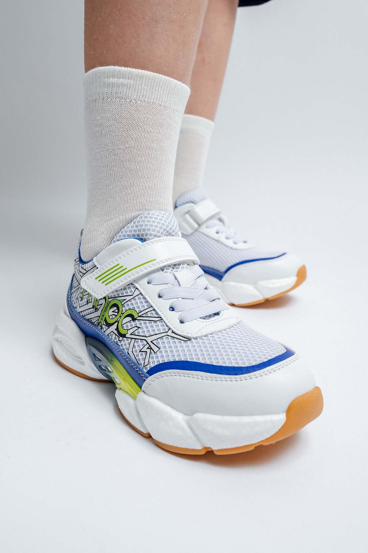 Erkek Çocuk Beyaz Günlük Spor Ayakkabı - Görsel 6