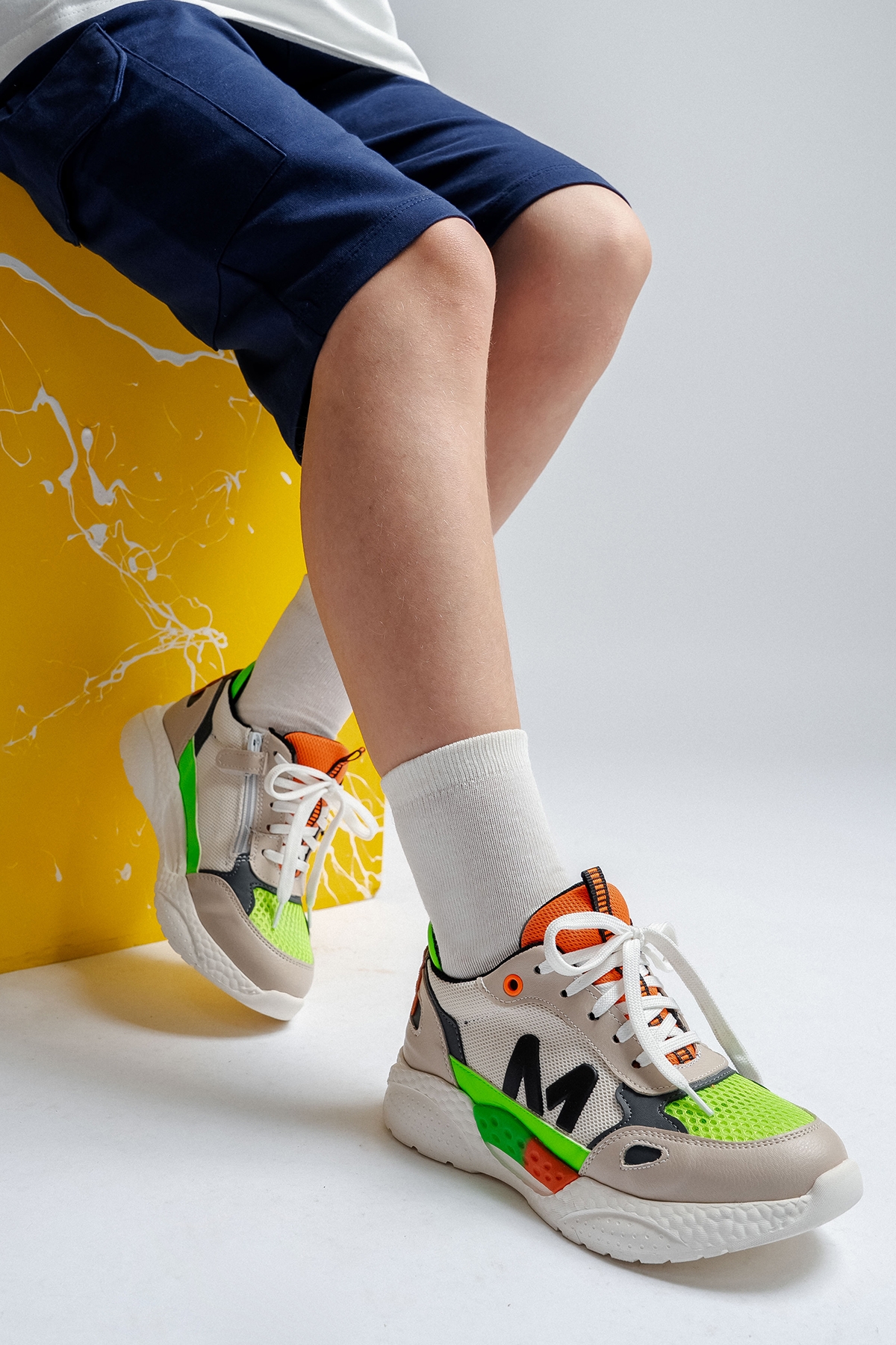 Erkek Çocuk Gri Günlük Spor Ayakkabı - Görsel 3