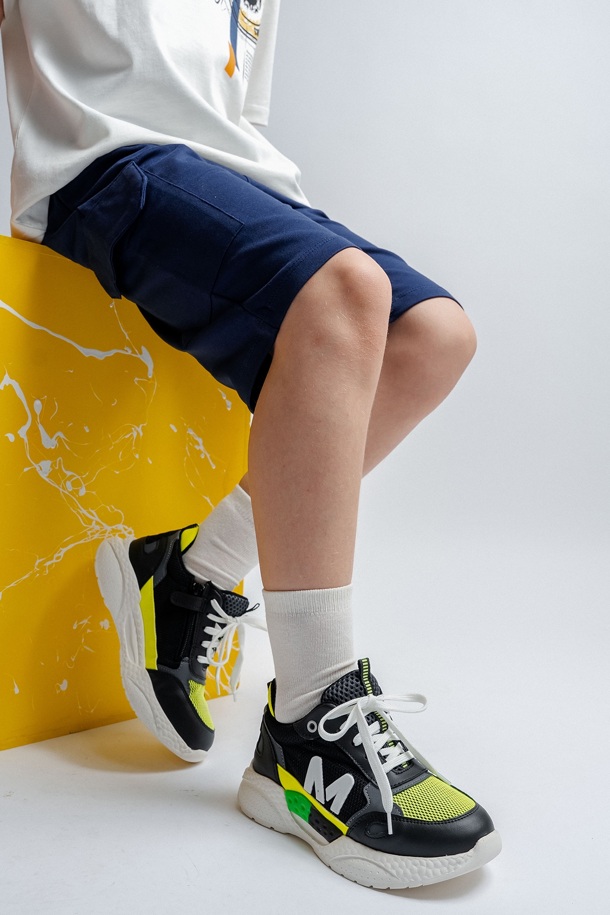 Erkek Çocuk Siyah Günlük Spor Ayakkabı - Görsel 4