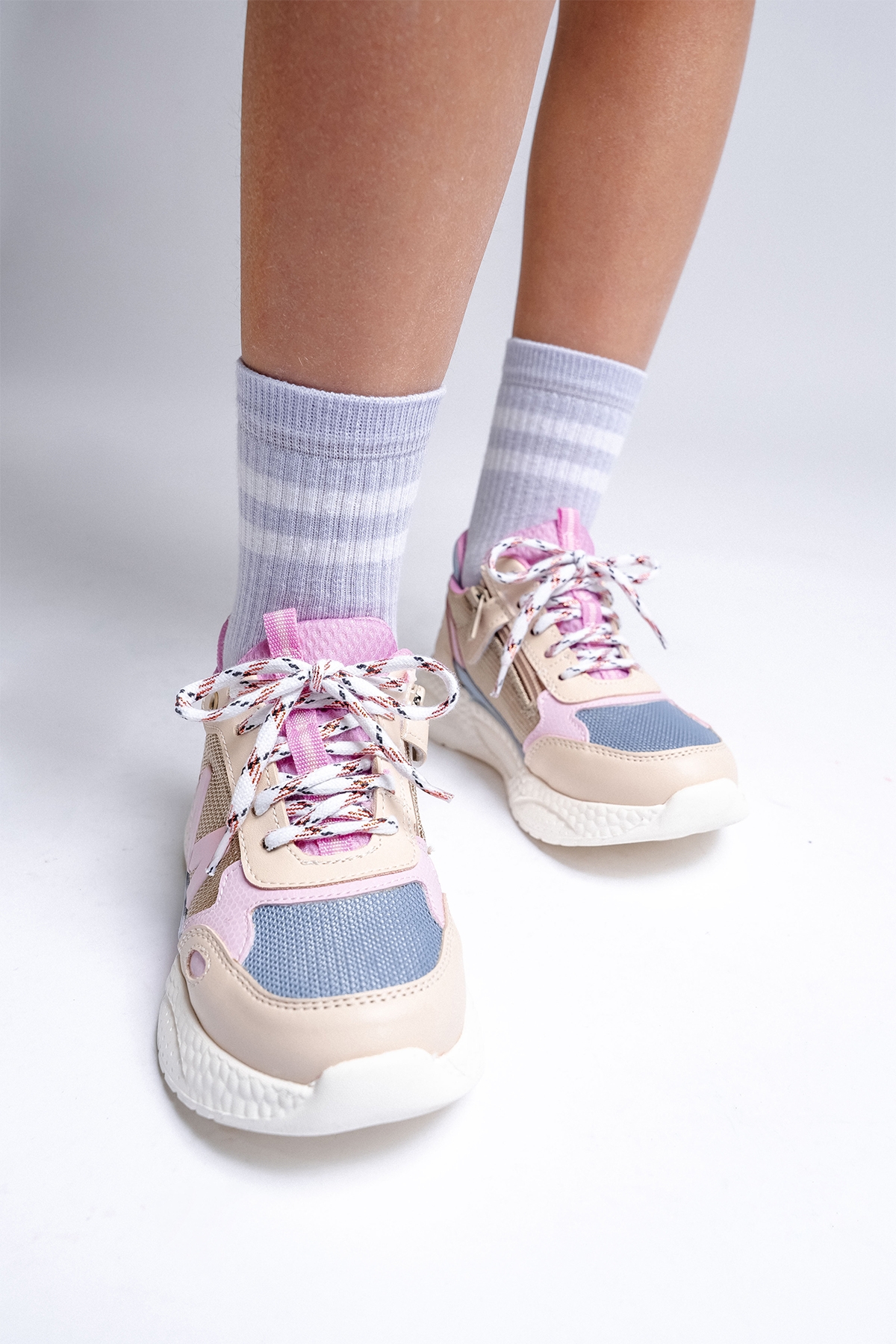 Kız Çocuk Bej Günlük Spor Ayakkabı - Görsel 6