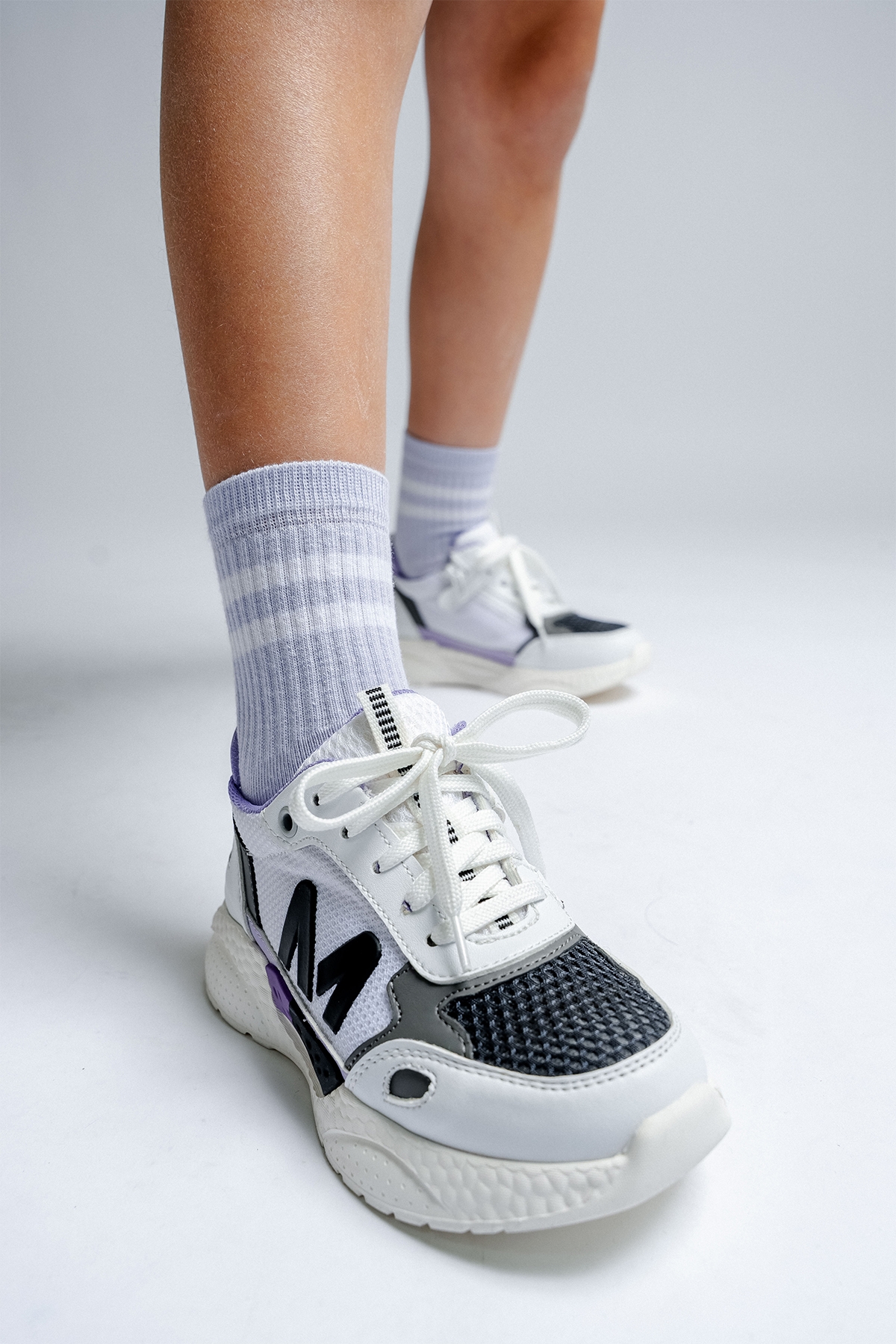 Kız Çocuk Beyaz Günlük Spor Ayakkabı - Görsel 2