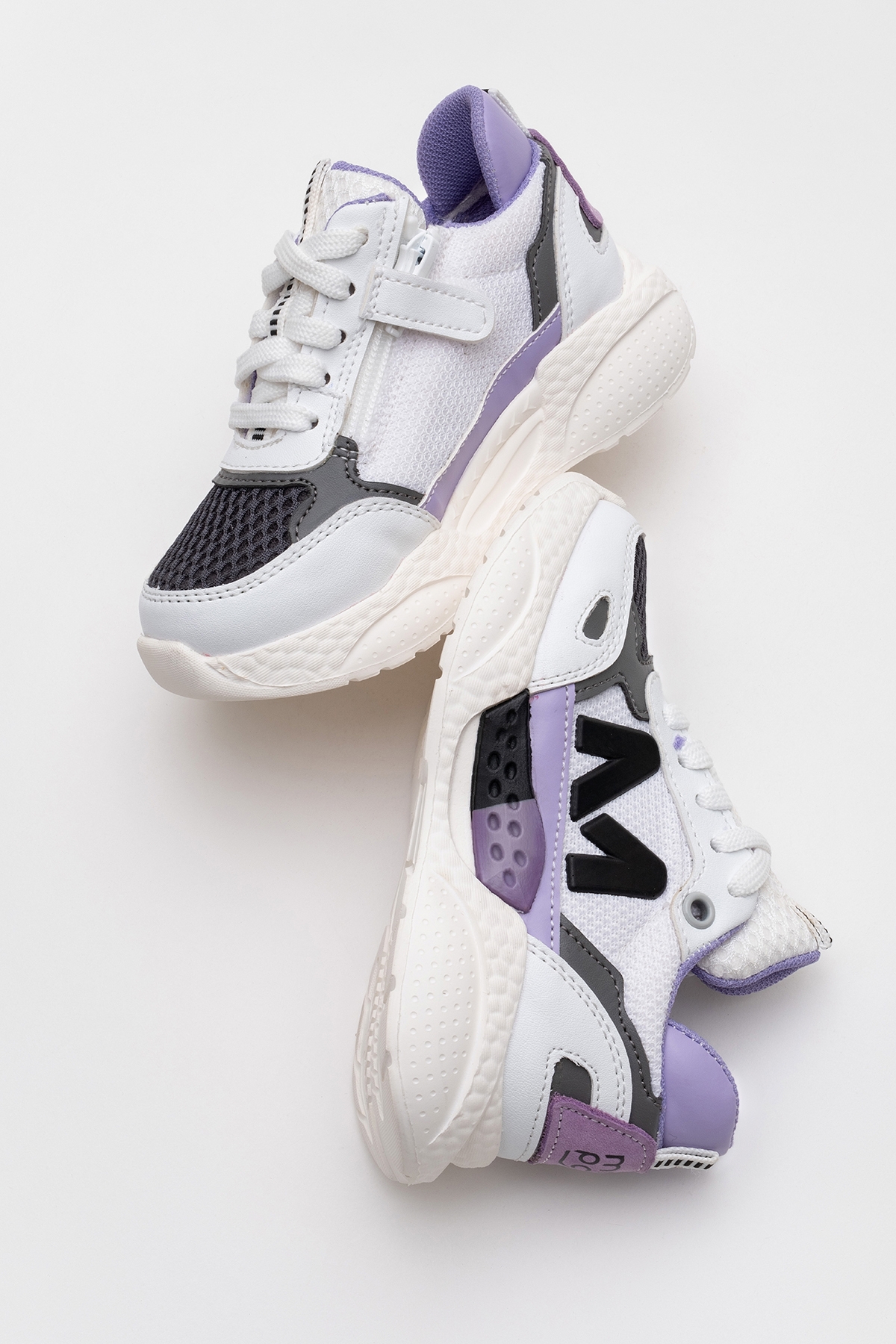 Kız Çocuk Beyaz Günlük Spor Ayakkabı - Görsel 5