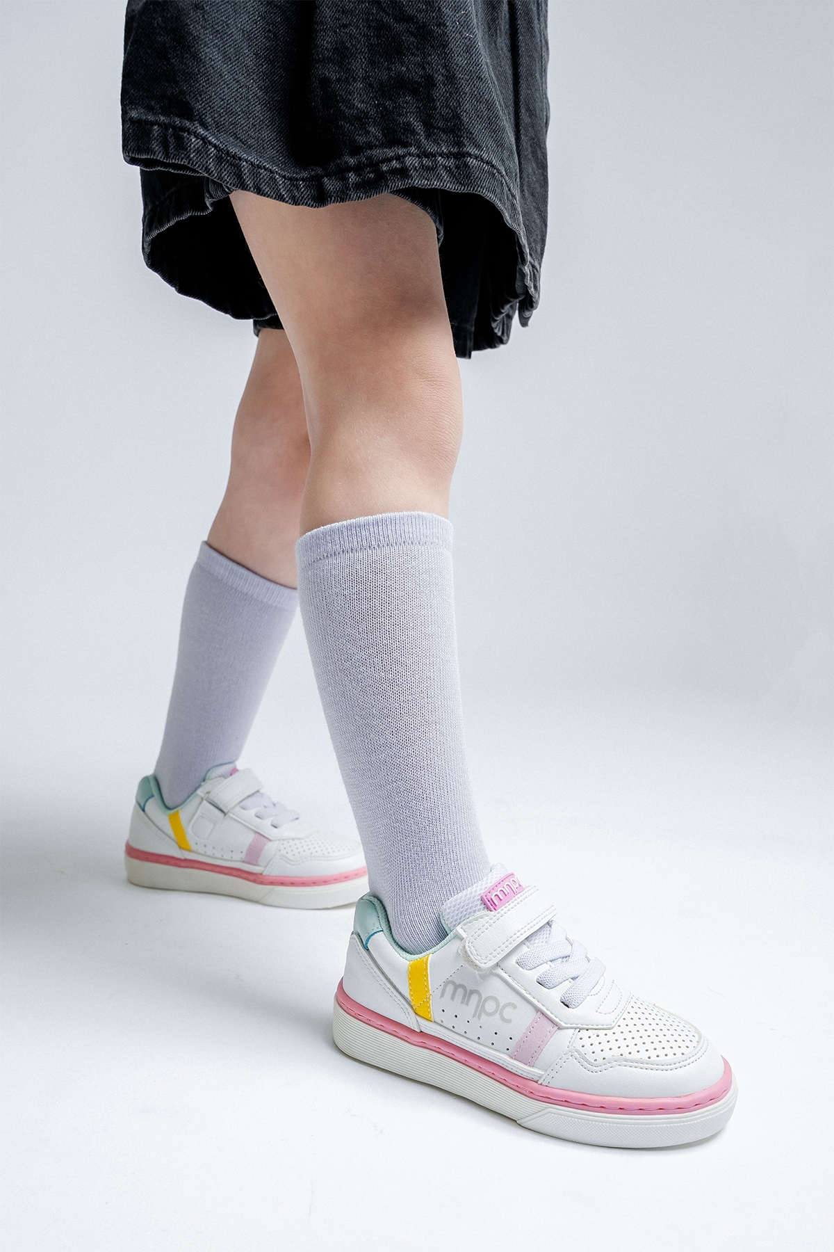 Kız Çocuk Beyaz-Sarı Sneaker Ayakkabı - Görsel 5