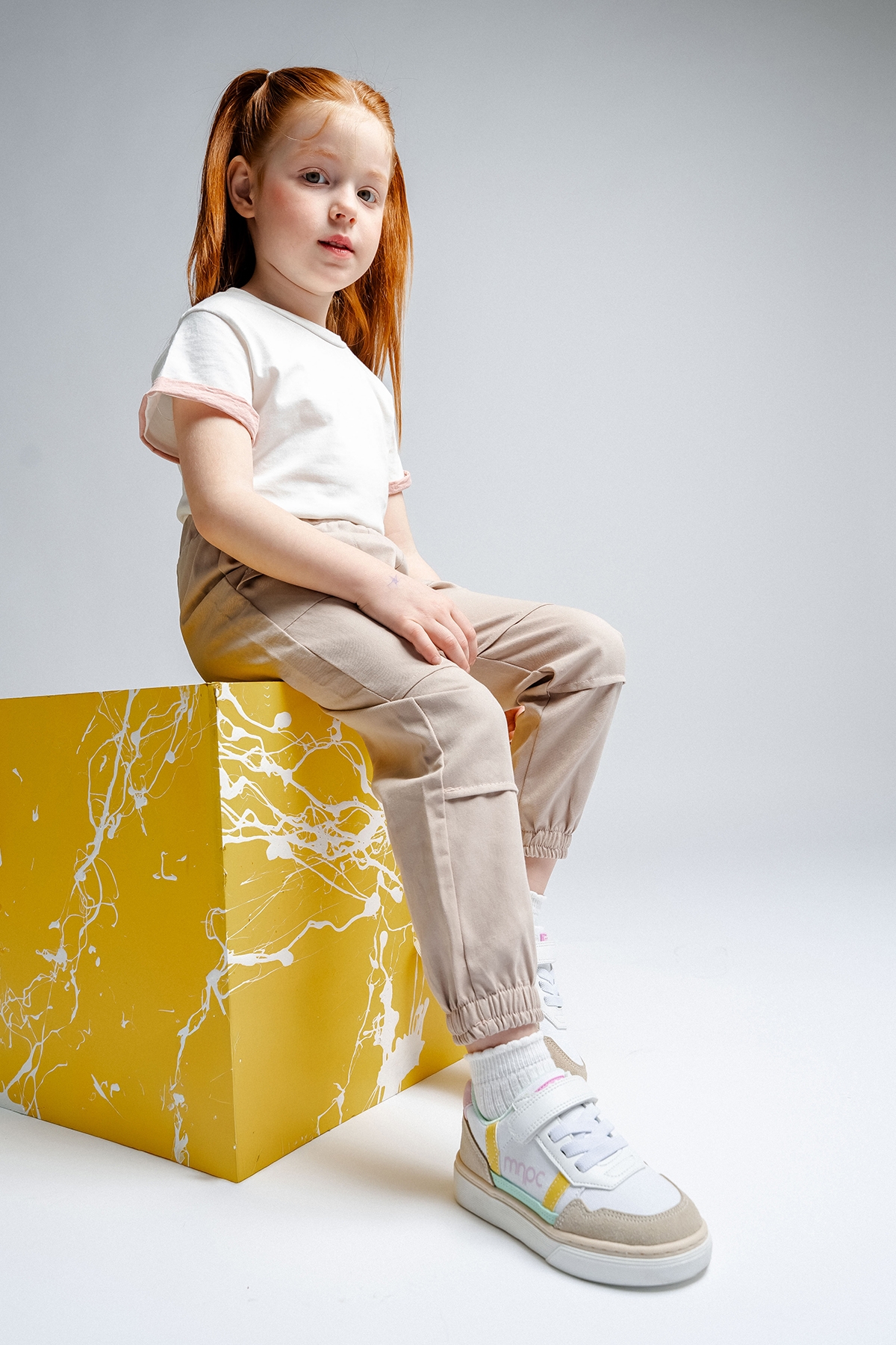 Kız Çocuk Bej Günlük Ayakkabı - Görsel 2