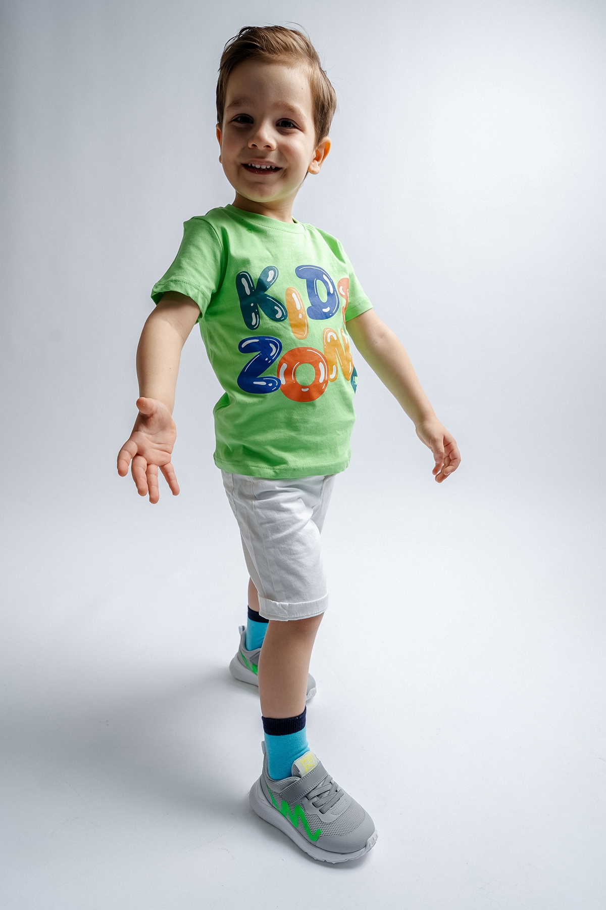 Erkek Çocuk Gri Spor Ayakkabı - Görsel 4