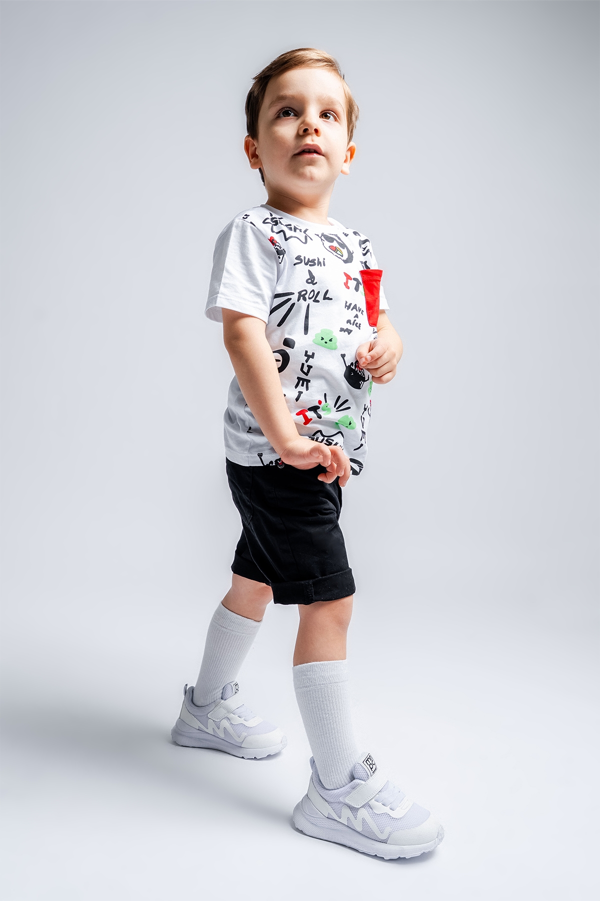 Erkek Çocuk Beyaz Spor Ayakkabı - Görsel 2