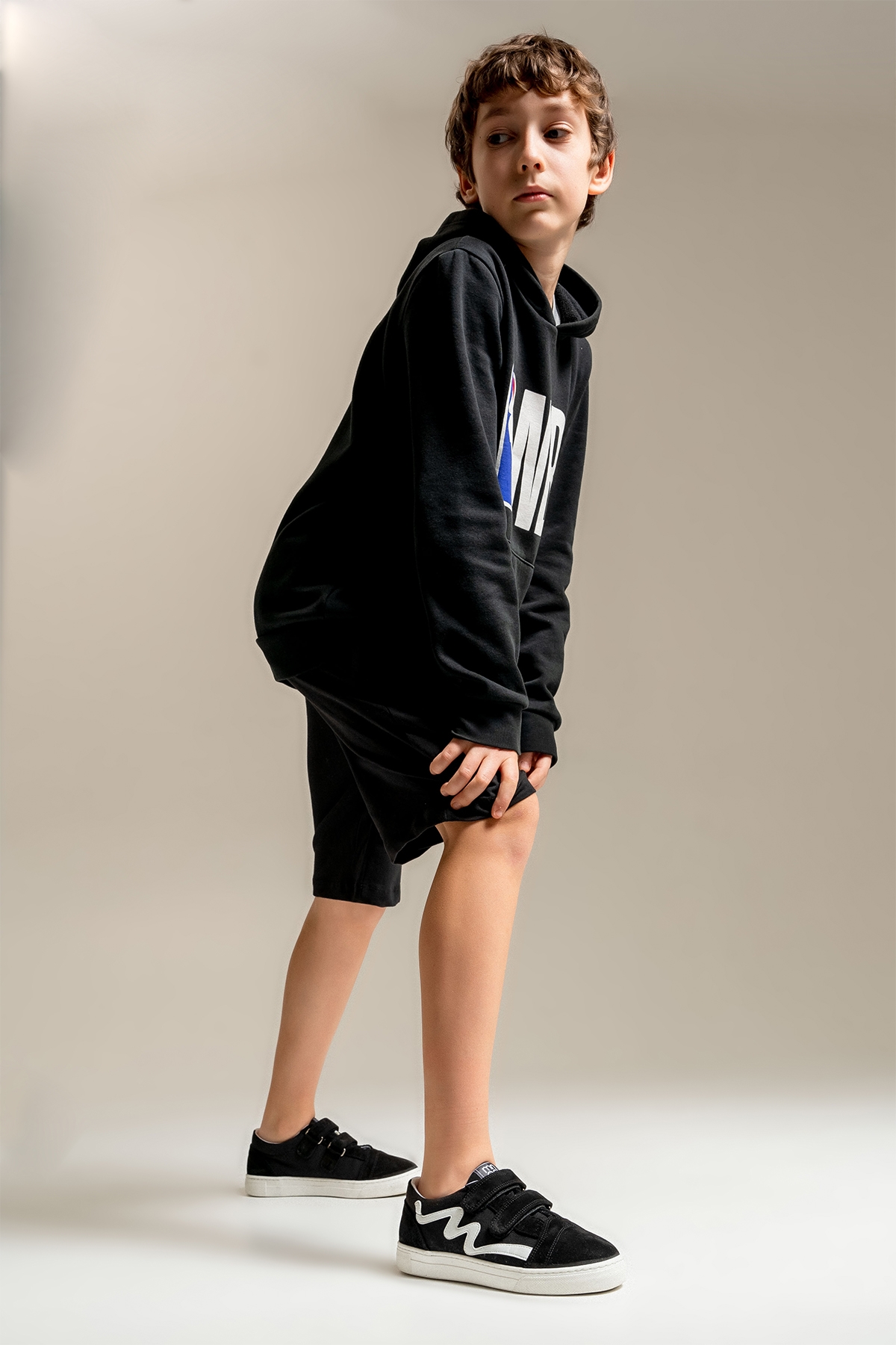 Erkek Çocuk Siyah Hakiki Deri Günlük Ayakkabı - Görsel 2