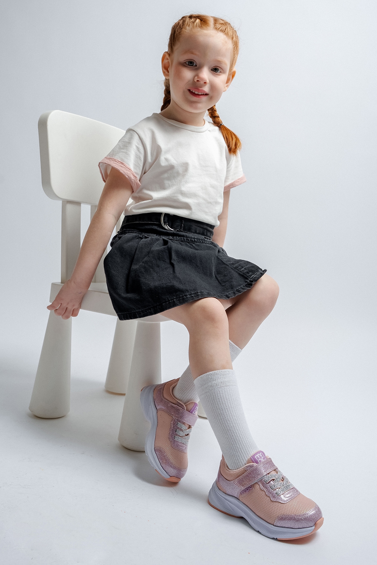 Kız Çocuk Pembe Günlük Spor Ayakkabı - Görsel 5