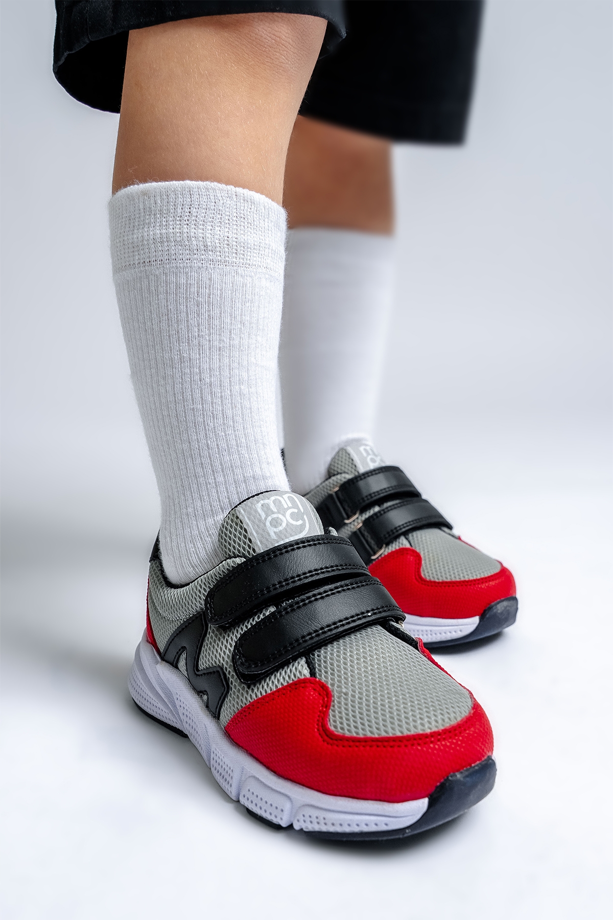 Erkek Çocuk Kırmızı-Gri Spor Ayakkabı - Görsel 5
